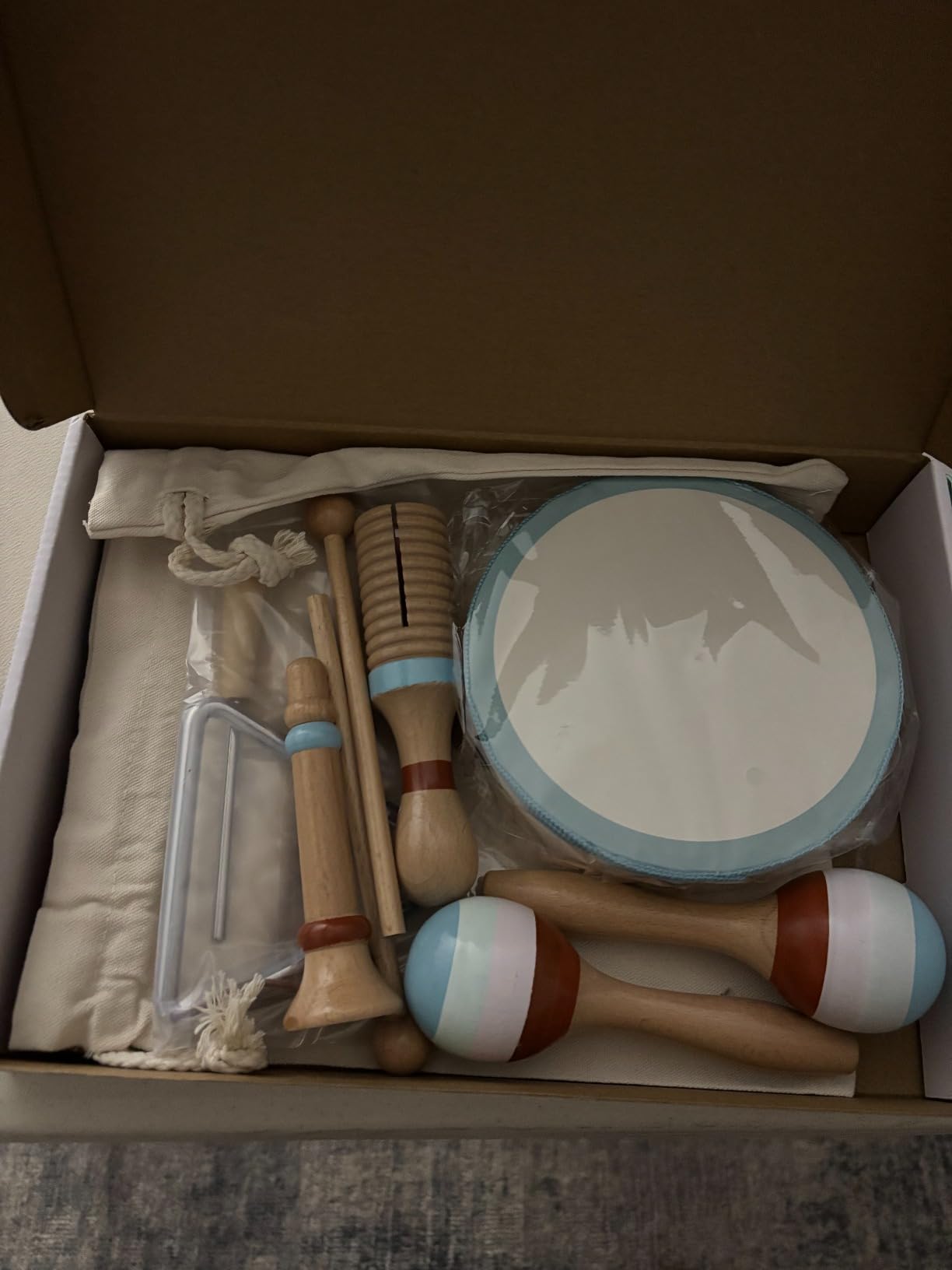 Kids Musical Instruments, Montessori Wooden Musical Toys for Toddlers | 12 PCS Educational Baby Musical Toys Percussion Instruments Xylophone Maracas Tambourine Birthday Gift for Girls Boys 3+ customer photo 2