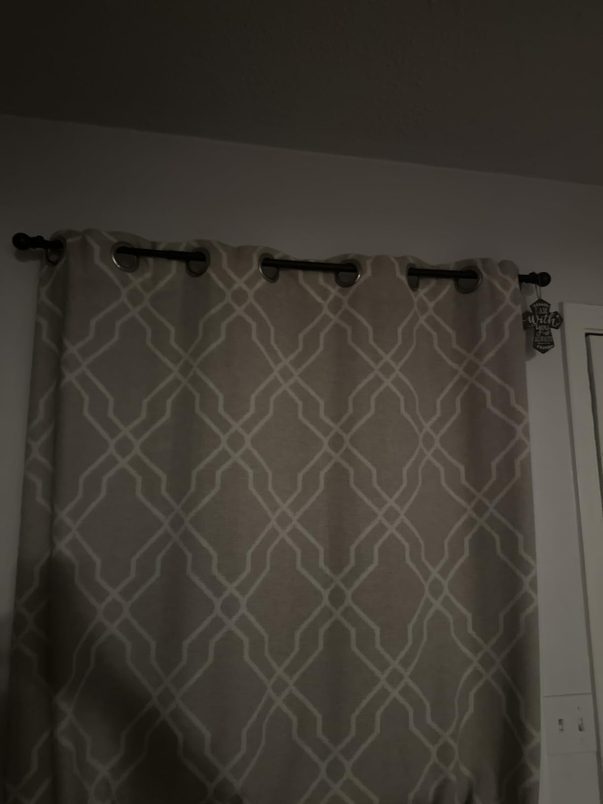 SMODBRODRE Black Curtain Rods for Window 28 to 48, 5/8 inch Small Decorative Curtain Rod Set with Brackets customer photo 2