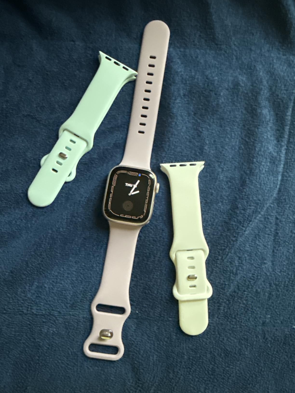 6 Pack Sport Bands Compatible with Apple Watch Band 38mm 40mm 41mm 42mm 44mm 45mm 49mm 46mm,Silicone Waterproof Strap for iWatch Apple Watch Series 11 10 9 Ultra 8 7 6 5 4 3 2 1 SE Women Men customer photo 2