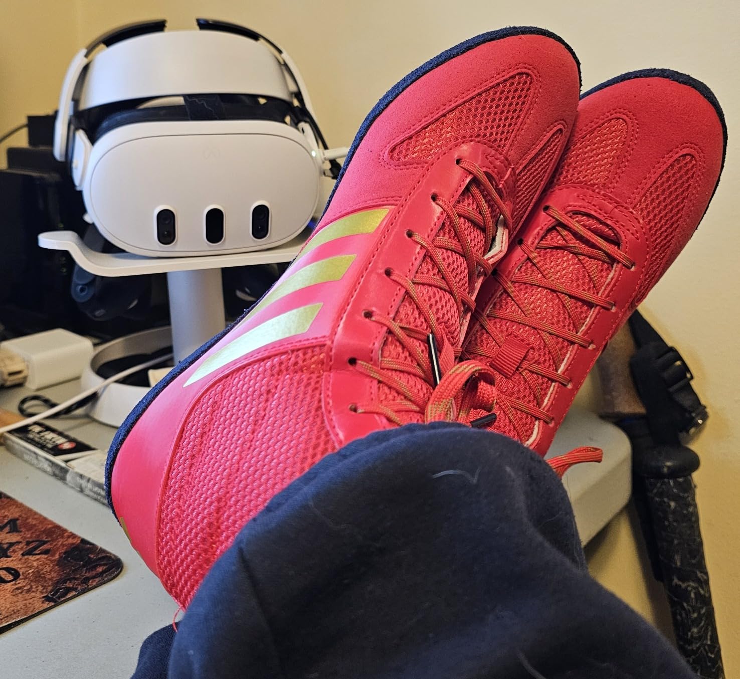 Adidas Mens Combat Speed 5 Wrestling Shoes customer photo 1