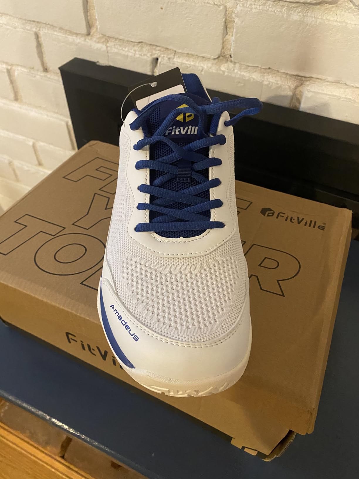 Wide Pickleball Shoes for Men Tennis Shoes Sneakers for All Court Racquetball Athletic Shoes for Racquet Sport | Arch Support & Wide Toe Box customer photo 2
