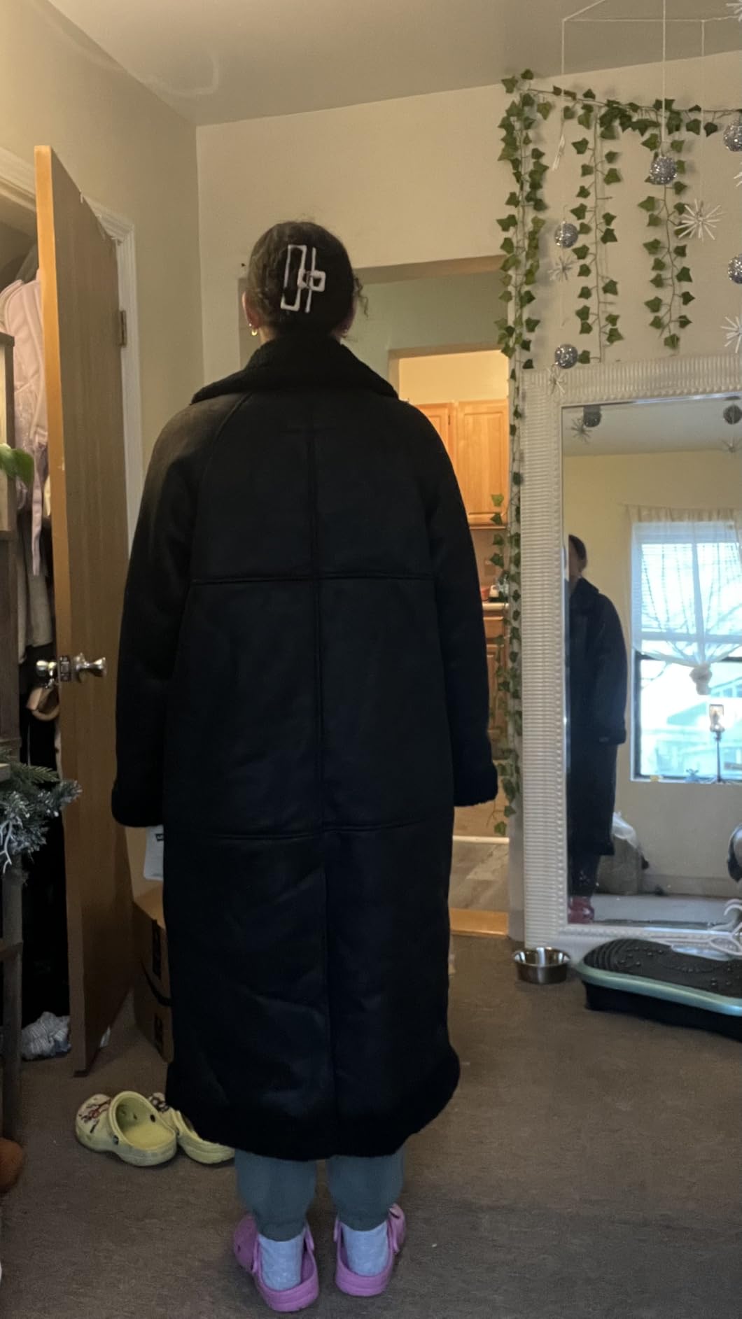LEVI'S Women's Faux Shearling Long Coat customer photo 1
