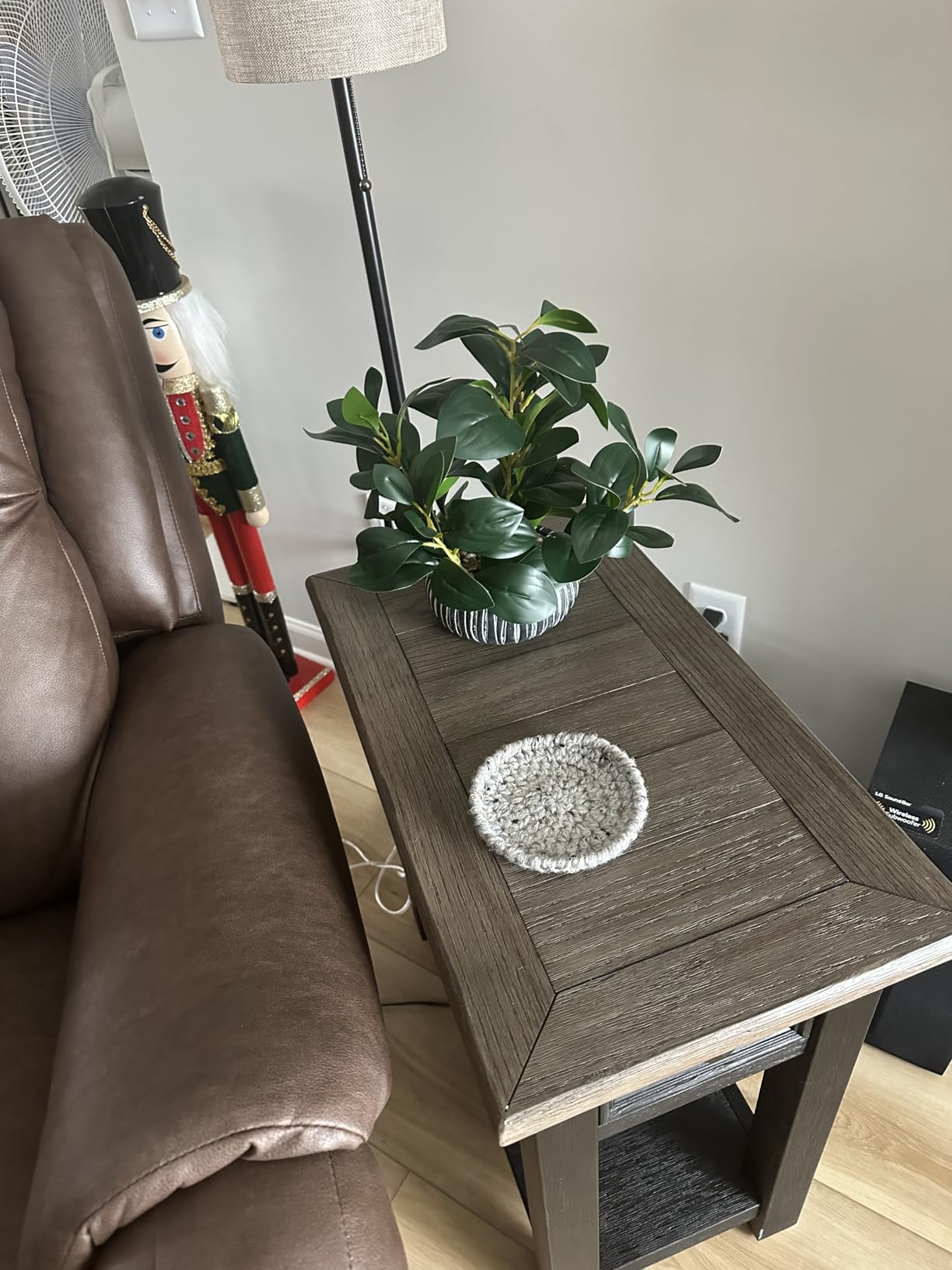 AlphaAcc Fake Plants Artificial Indoor Succulents Home Office Decor | Artificial plants with rustic black clay planter ideal bathroom kitchen office farmhouse desk living room indoor decor customer photo 1