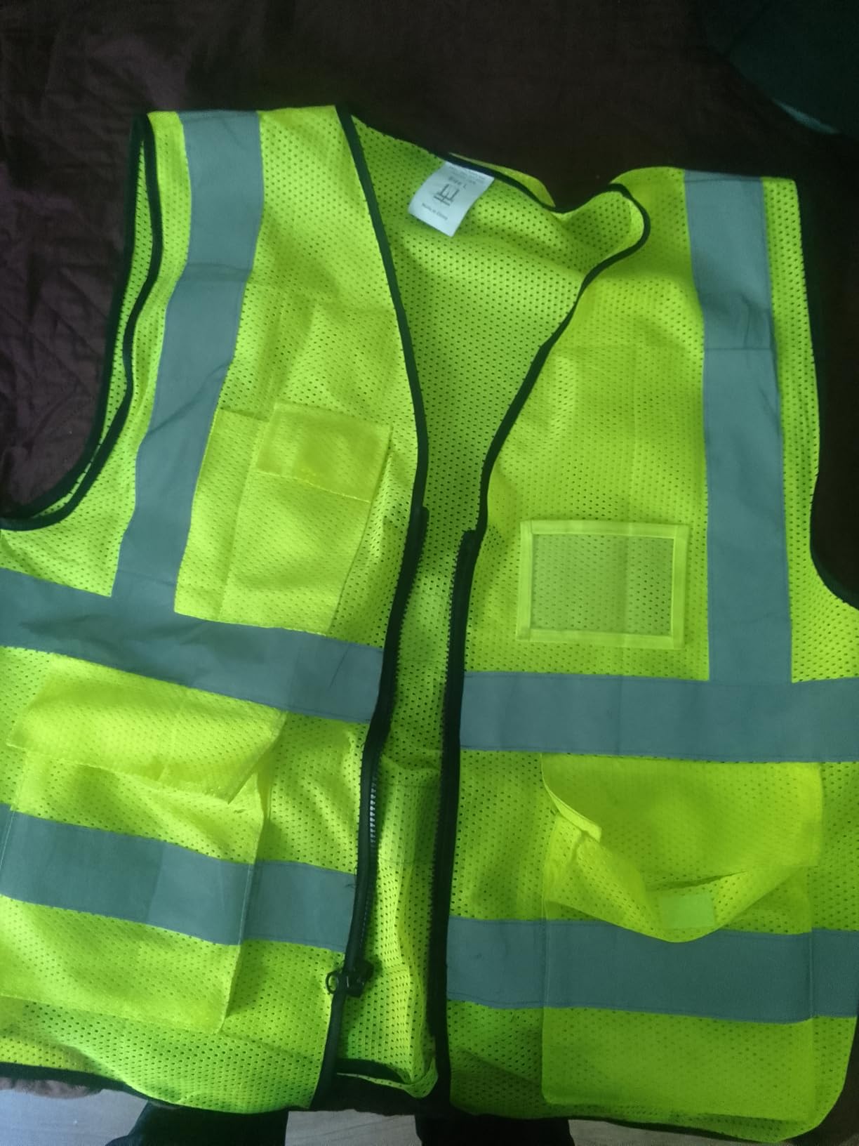 Reflective Safety Vest for Men Women Construction Vest ANSI Standard AP1 customer photo 2