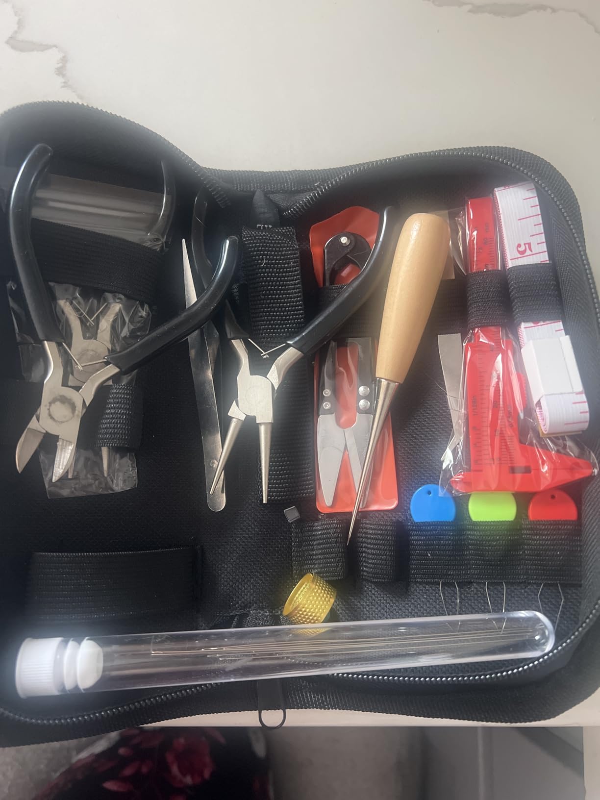 Giwaelro Jewelry Making Kit for Adults, Jewelry Making Supplies with Pliers, Wires, Findings, Necklace Chains, Magnifier and Storage Bag customer photo 1