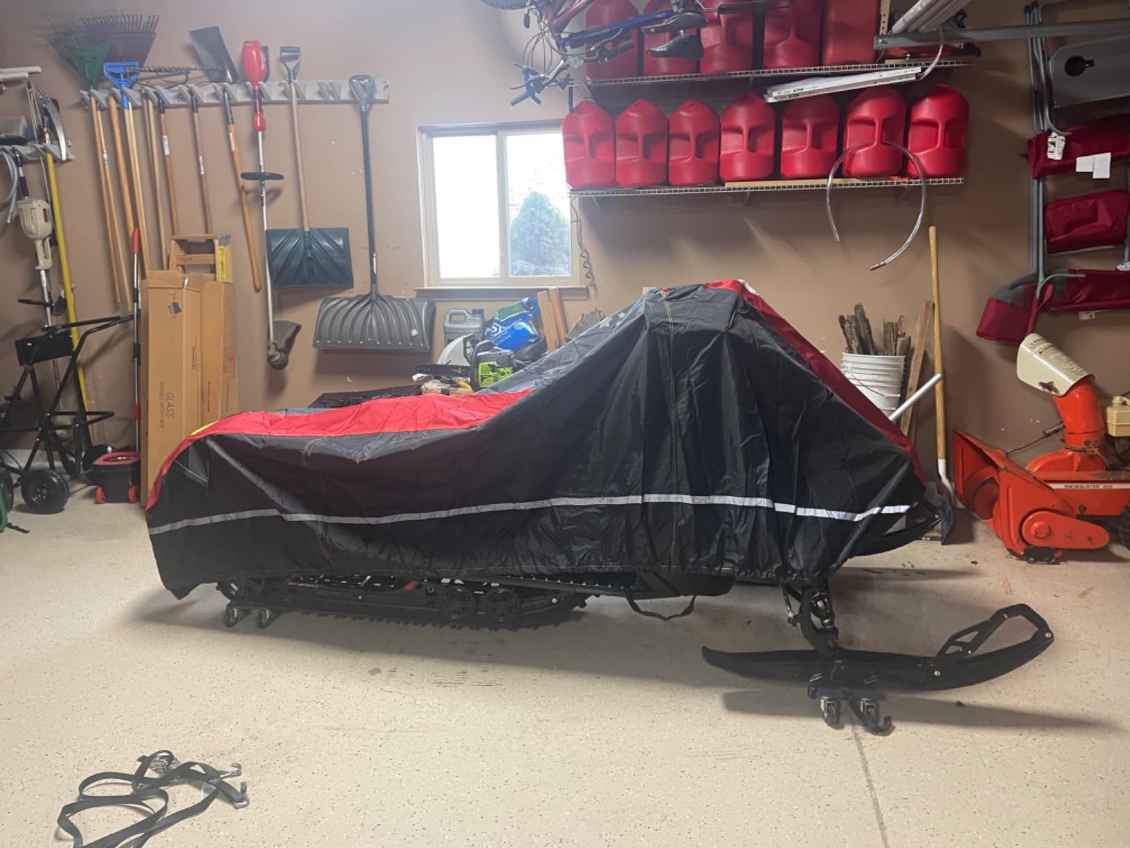LIBZAKI Snowmobile Cover 600D Heavy Duty Waterproof Freeze-Resistant customer photo 2