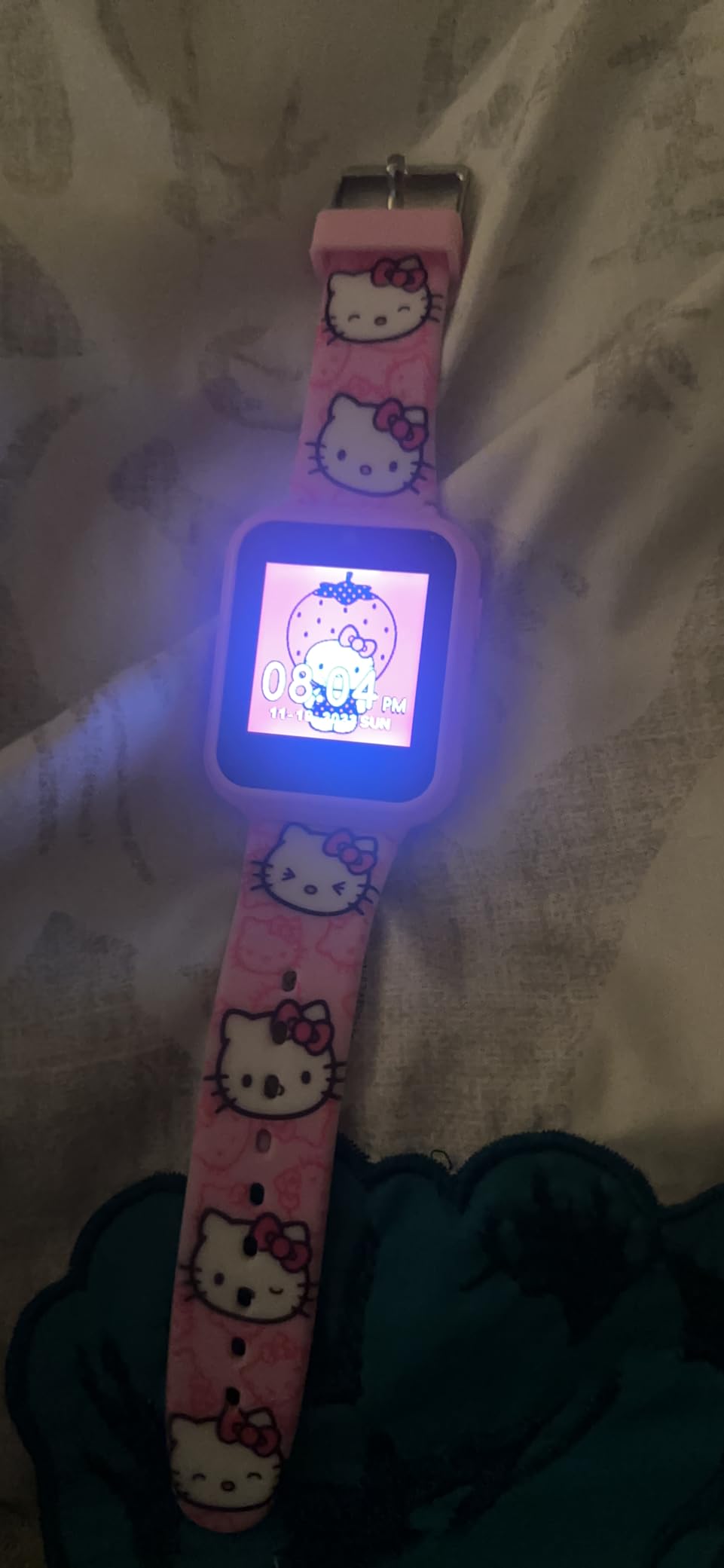 Hello Kitty Kids Smartwatch - Interactive Touchscreen with 10 Watch Faces, Camera, Games, Alarm, Step Tracker & More - Fun Gift for Girls with Pink Silicone Strap - Fits Wrists 5.5'' to 8.0