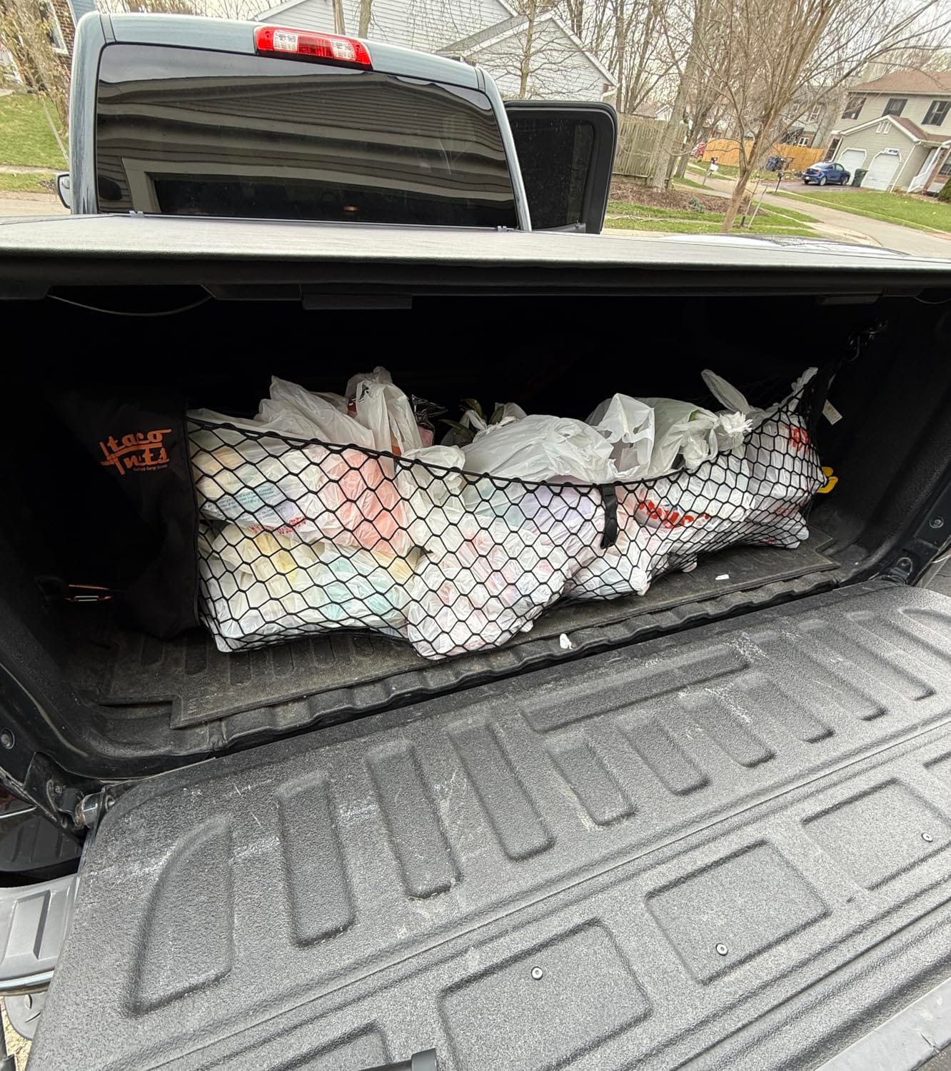TacoNets Envelope Cargo Net for GMC Sierra & Chevy Silverado - Fits 2013-Current - Upgraded 5mm Bungee - Heavy Duty Carabiners customer photo 2