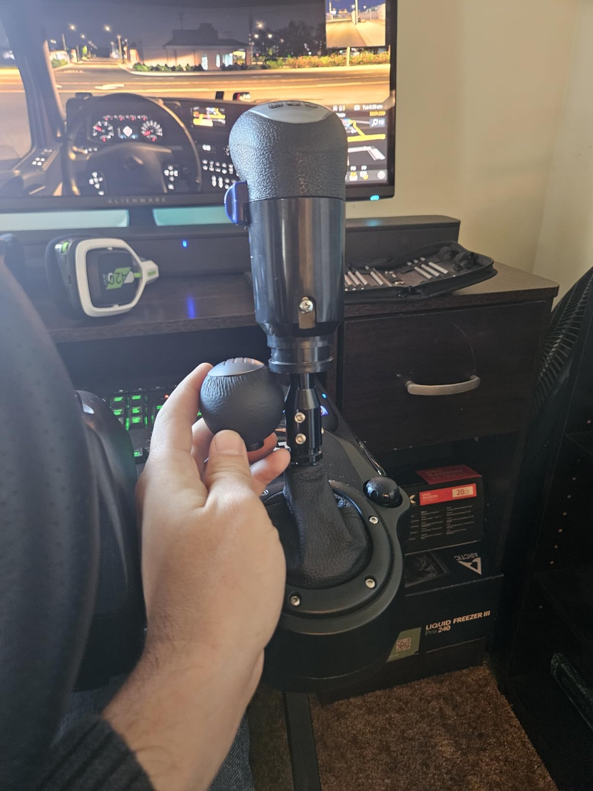 XSLOER USB Truck Simulator Shifter - Gearshifter Knob for ATS ETS2 PC Racing shifter For THRUSTMASTER TH8A and Logitech G29 G27 G25 G920 H Gearshift USB shifter Knob customer photo 1