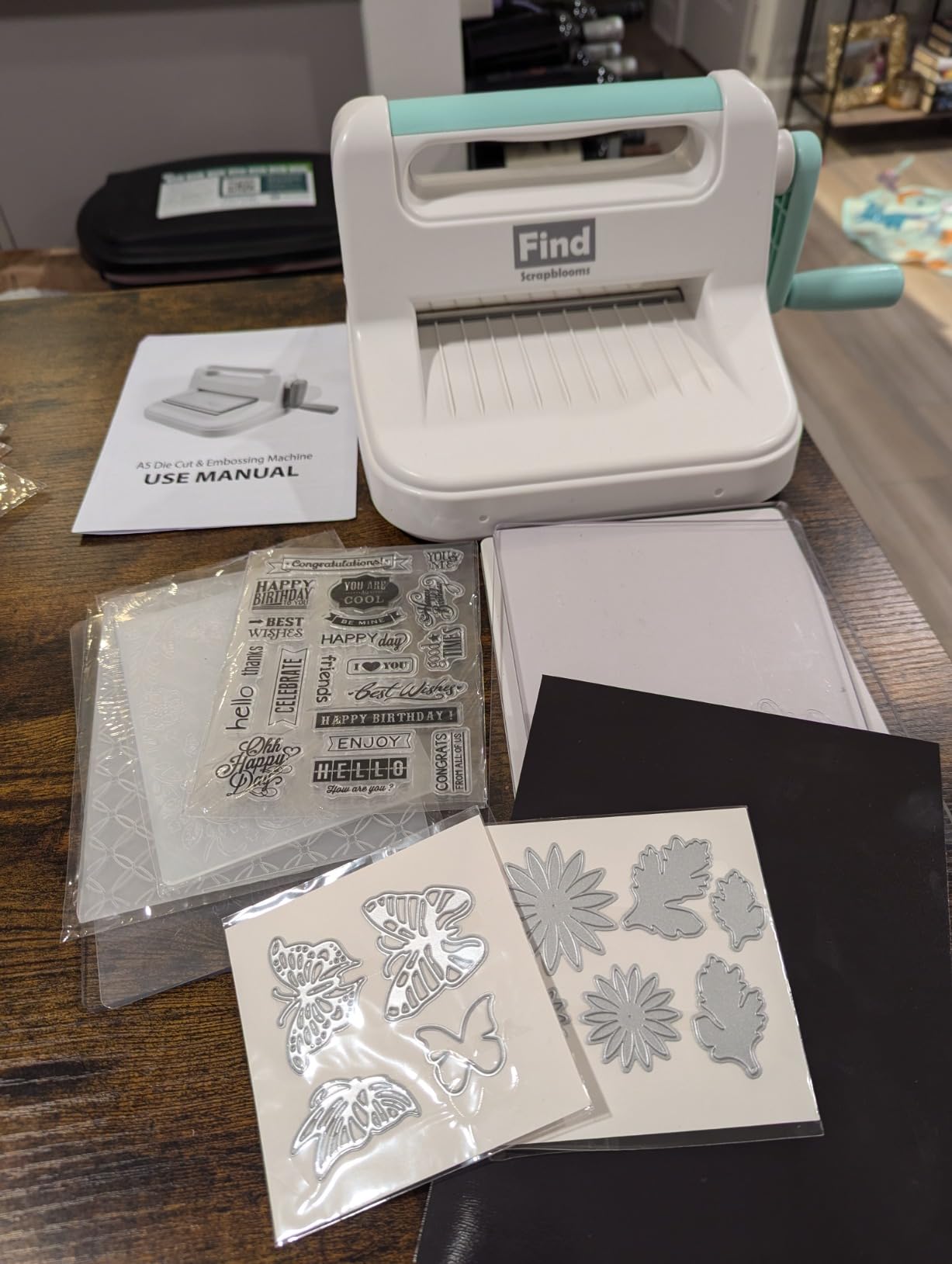 Manual Die Cutting Machine,Embossing Machine for Card Making Crafting, 6