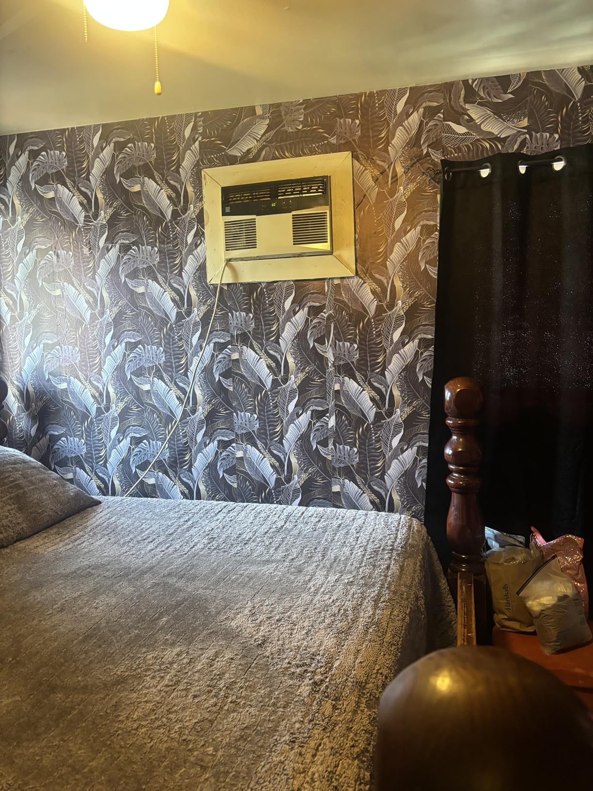 MuralPeel White Poppies Floral Modern Grey Peonies Flowers Peel and Stick Wallpaper Self Adhesive Removable Easy Peel Off Stick on Wall Paper for Bedroom Renter customer photo 1