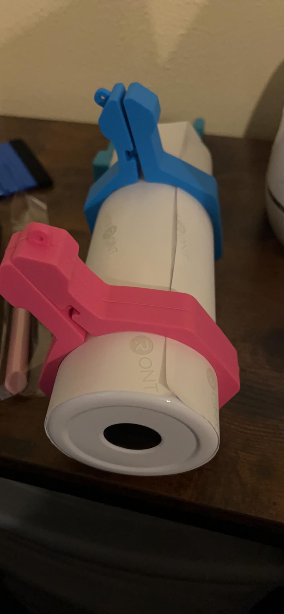 Majreey Sublimation Blanks Tumbler Clamp Tool, for 20 Oz Sublimation Blanks, Heat Resistant Gloves, Heat Tape Sublimation, Heat Tape Dispenser Sublimation Kit, Tumbler Clamp Clamp (Blue,Pink) customer photo 2