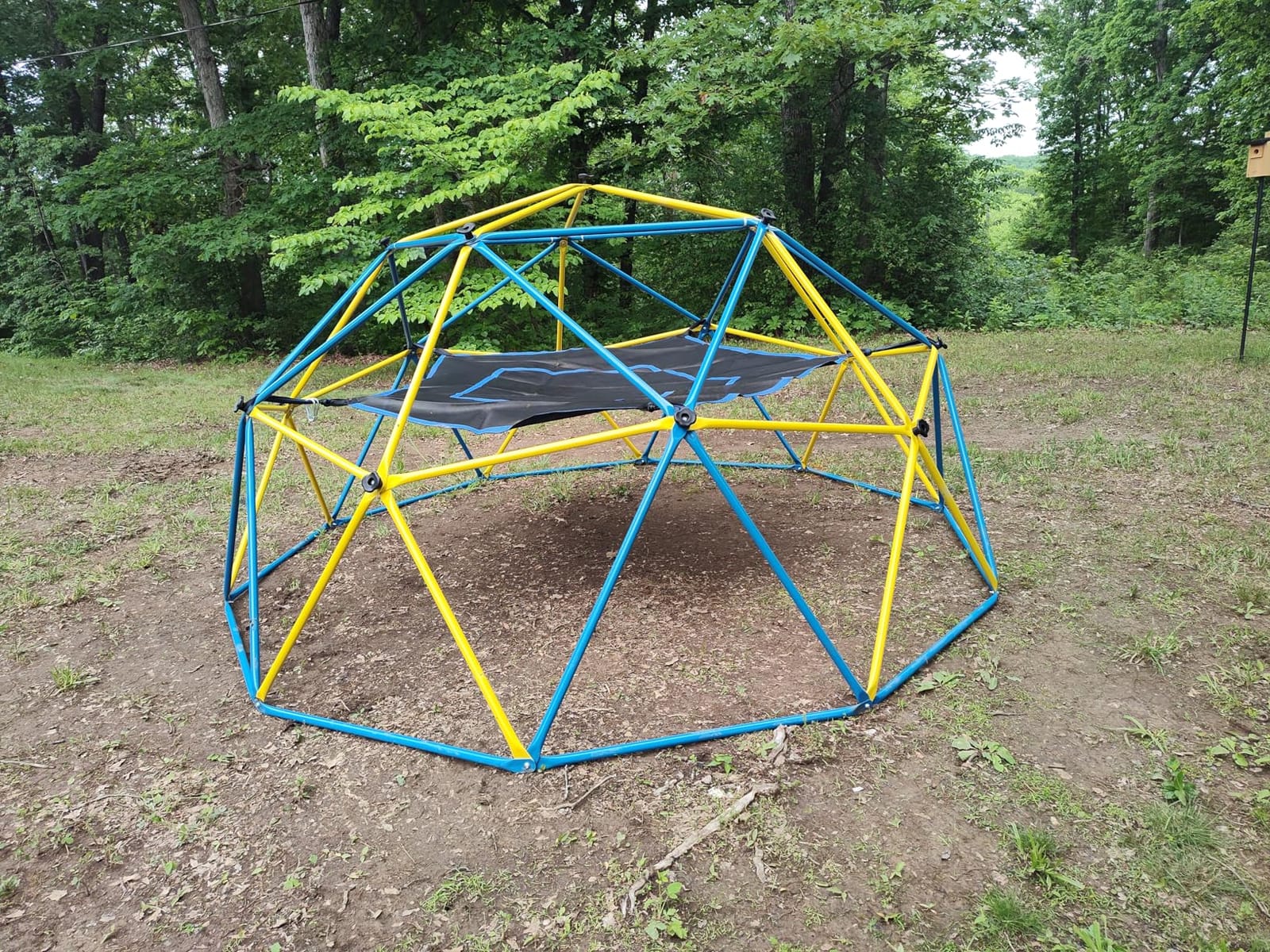 Hapfan 10 ft Climbing Dome with Hammock and Swing Seat | Heavy Duty Metal Dome Climber - ASTM Certified, 800 lbs, Rust-Resistant, Moveable for Mowing, 3D Setup, Ages 3-12 customer photo 1
