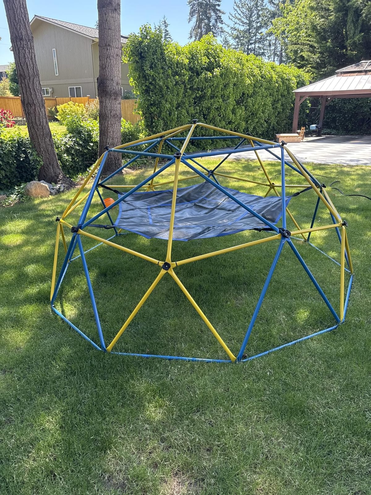 Hapfan 10 ft Climbing Dome with Hammock and Swing Seat | Heavy Duty Metal Dome Climber - ASTM Certified, 800 lbs, Rust-Resistant, Moveable for Mowing, 3D Setup, Ages 3-12 customer photo 2