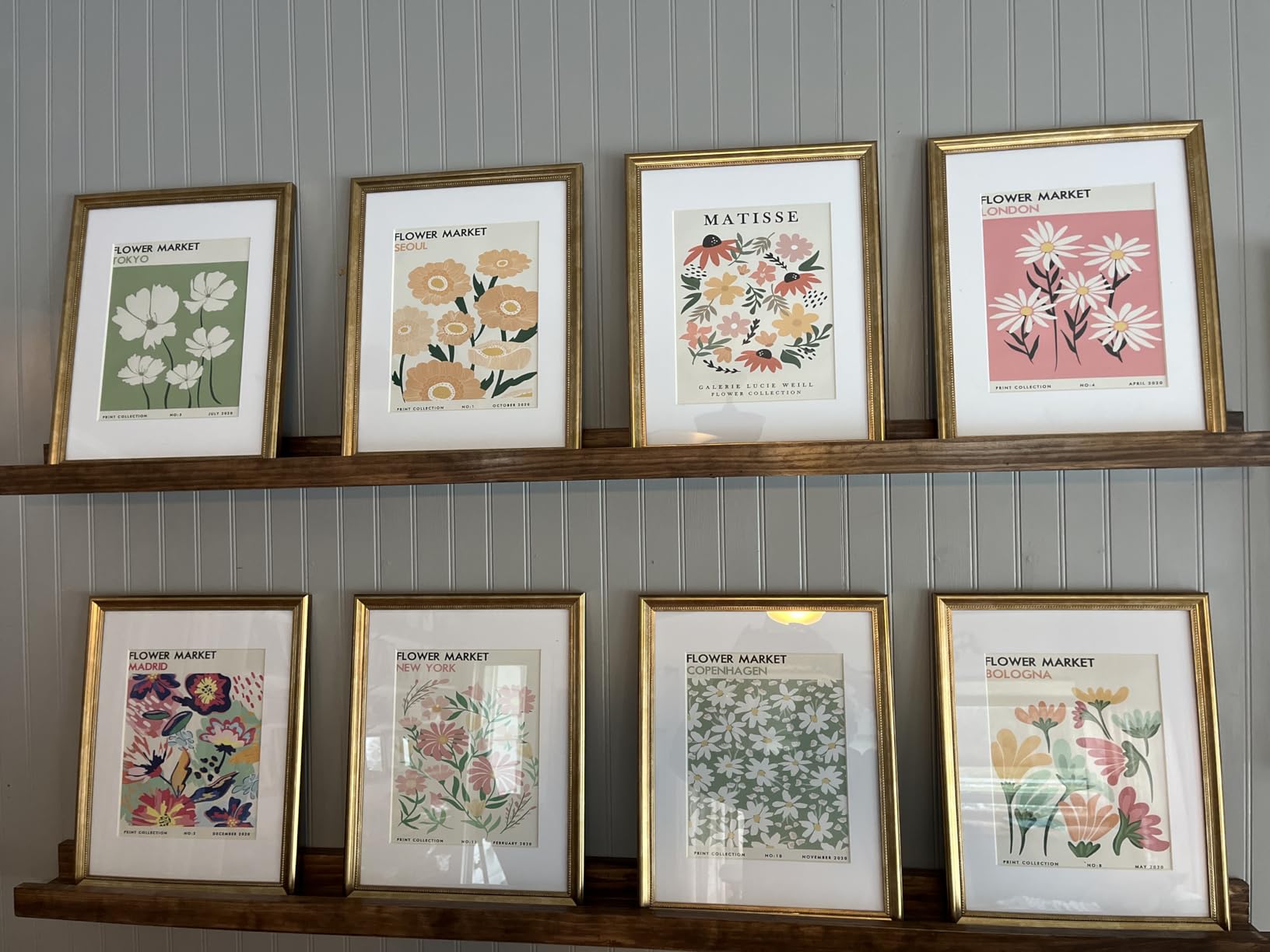Flower Market Posters Set of 9, Minimalist Wall Art Prints, Vintage Flower Pictures, Abstract Canvas Colorful Floral Painting for Living Room, Bedroom, Dorm customer photo 2