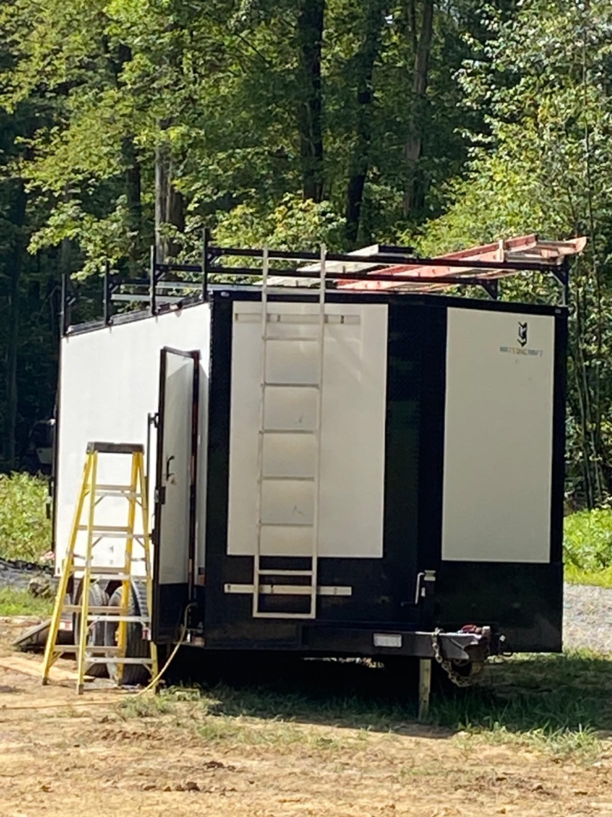 Trailer Ladder Rack Aluminium, Roof Rack for Enclosed Open Trailer | 500lbs Capacity, Adjustable 5.77'-8.65' Universal, with Ladder Stoppe, Light Weight and Corrosion Resistance customer photo 2