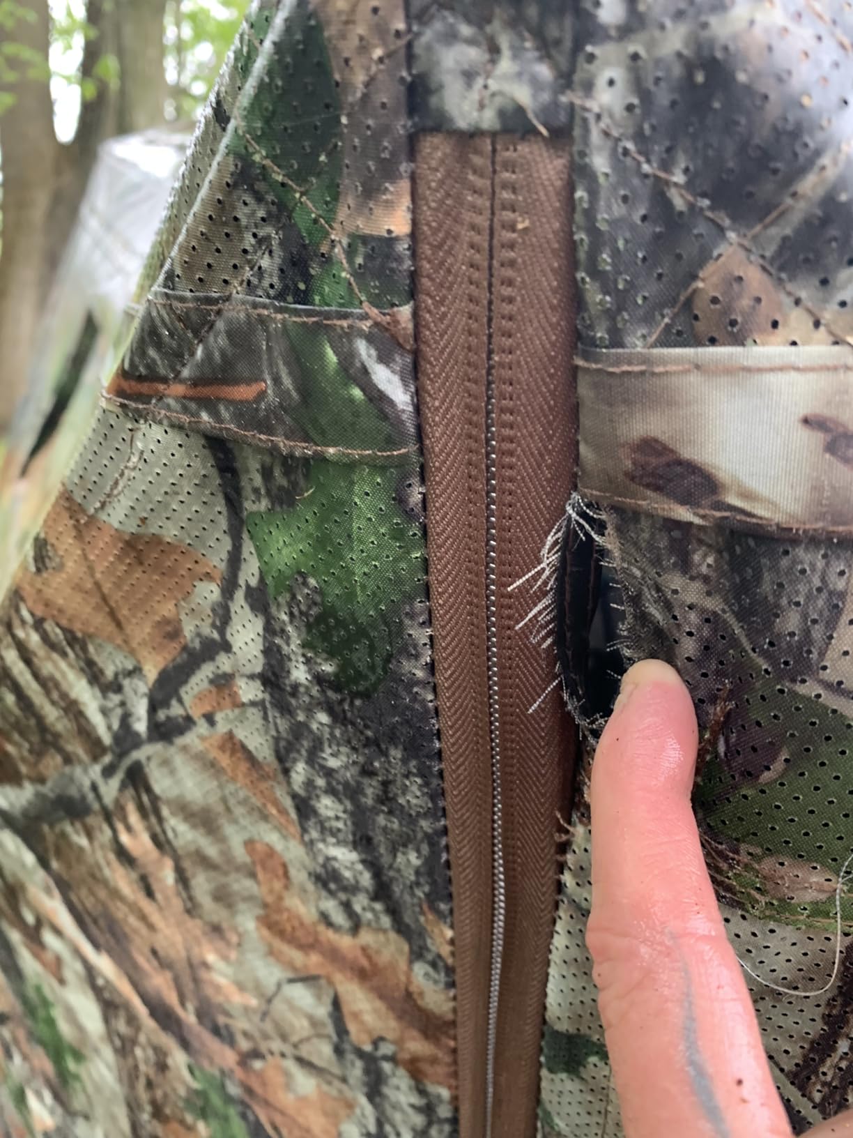HUNTSEN Portable Hunting Blind - 270°/288°/360°See Through with Floor Mat Dual Door customer photo 1
