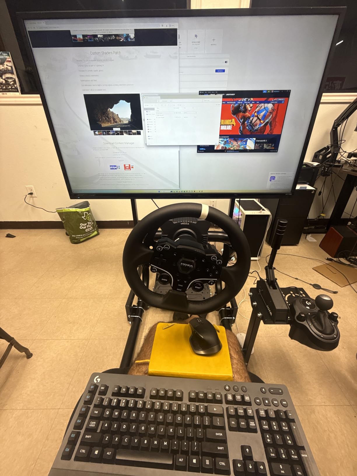 PXN HB S PC Handbrake for Sim Racing (Windows 7/8/10/11) | 16-Bit Hall Sensor, Alloy Construction, Adjustable Force, Stroke & Orientation, Replaceable Spring & Damping, Desk Clamp customer photo 2