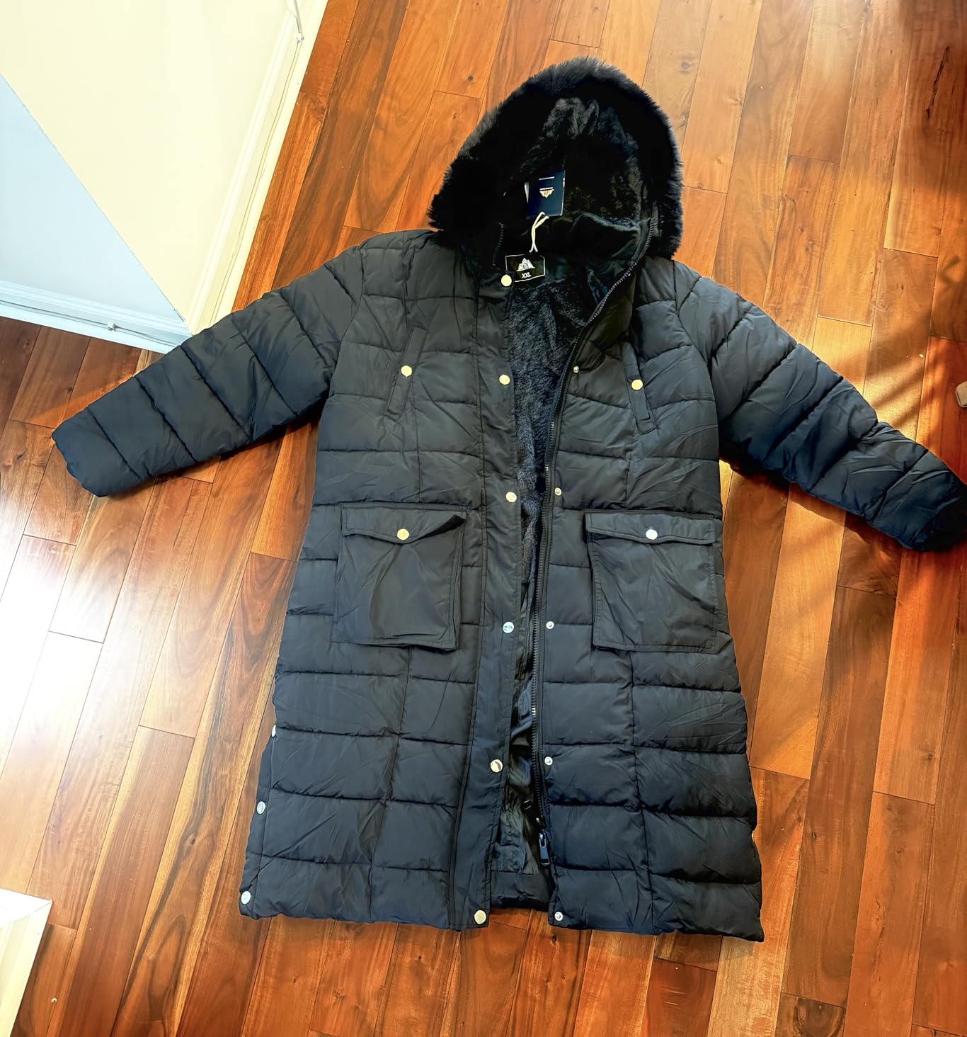 MOERDENG Women's Waterproof Long Winter Down Coats Warm Puffer Jacket Parka customer photo 1