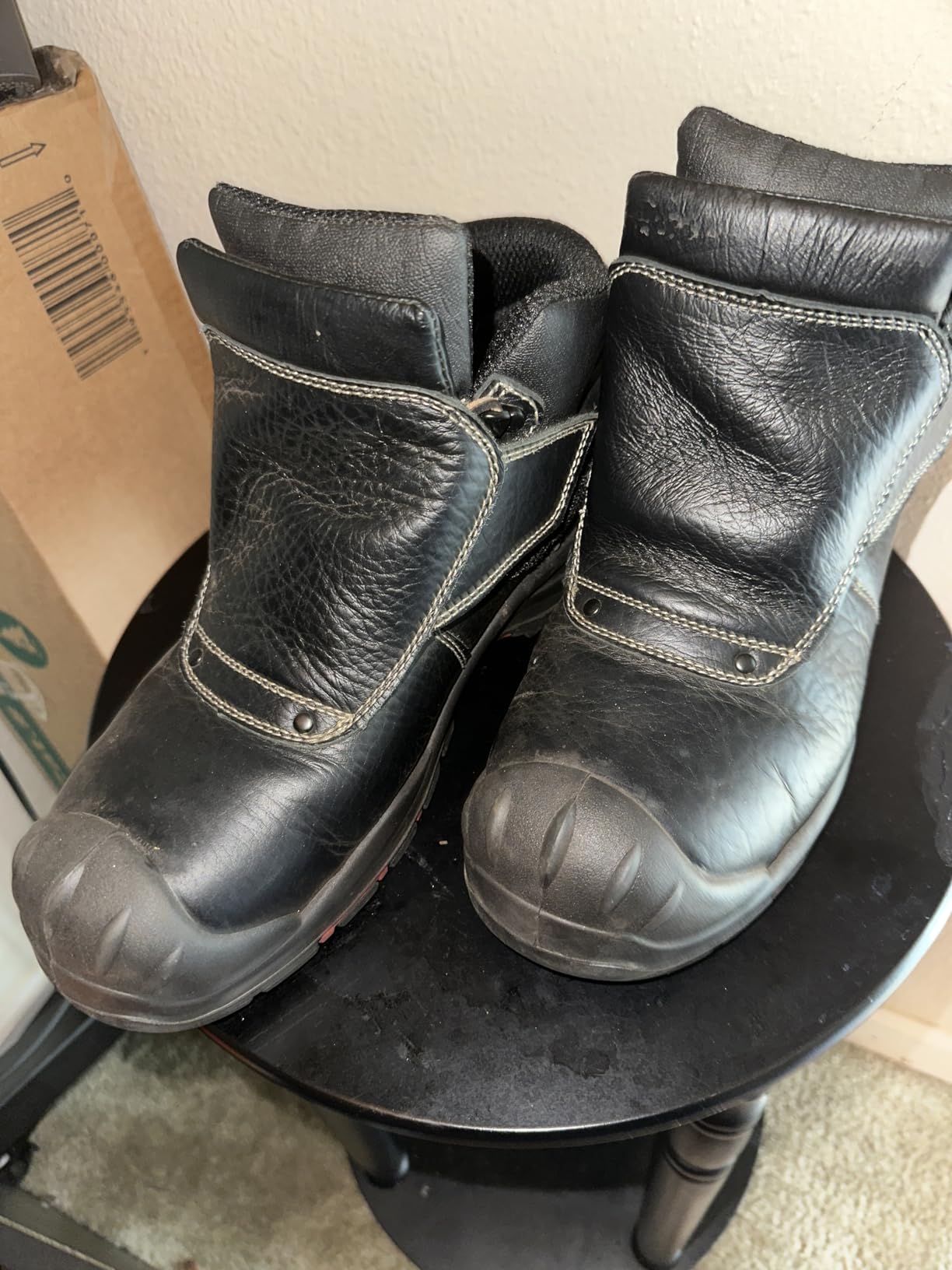 SAFETOE Welding Boots for Men - Composite Toe Safety Boot, Fire and 300 Heat Resistant, Welder Working Footwear customer photo 2