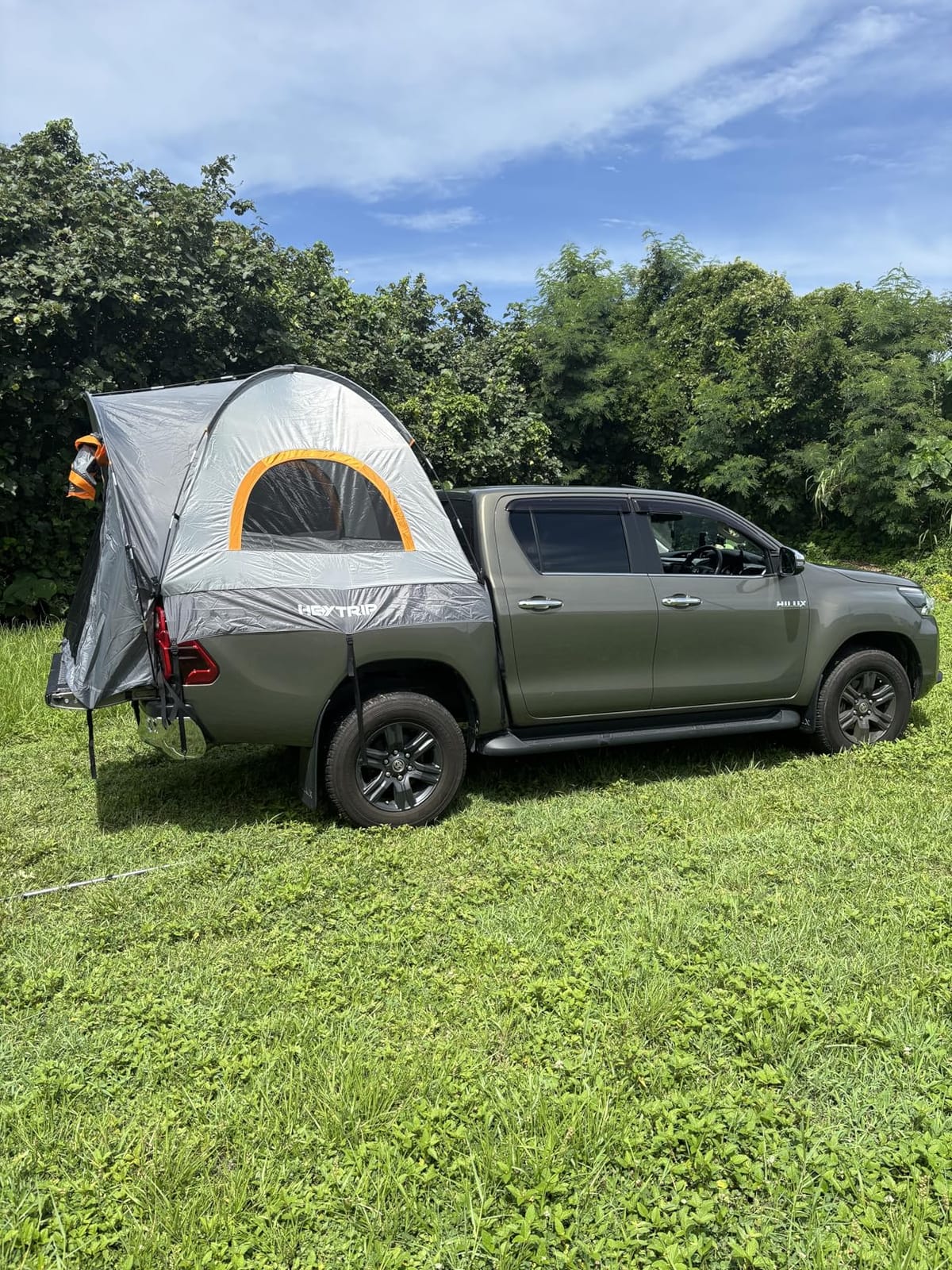 HEYTRIP Truck Bed Tent 5.5ft-6.8ft Waterproof Pickup Truck Tent Double Layer 2 Person Truck Tent Camper for Camping Fishing customer photo 2