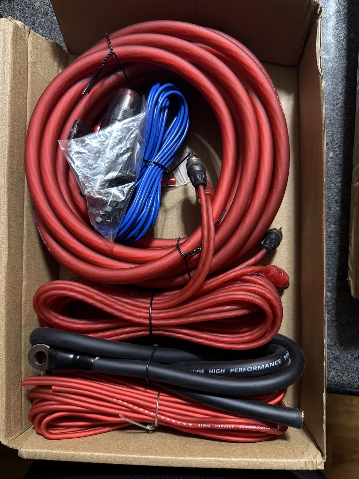 RonDexy True 4 Gauge Car Audio Cable Amp Wiring Kit - 2 Channel CCA Power Cable Amplifier Install Wiring Kit 17ft 4AWG Power Wire RD04AK4 customer photo 1