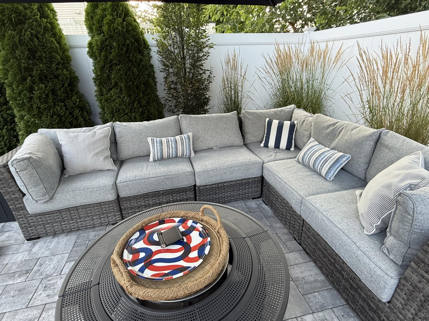 MIULEE 2 Pack Outdoor Throw Pillow Covers for Patio Furniture, 16x16 Inch customer photo 2