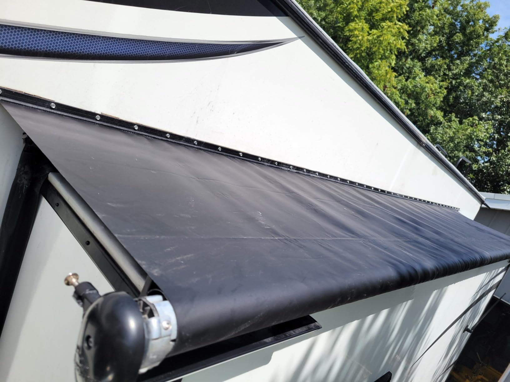 RV Slide Out Awning Fabric Replacement RV Slide Topper Universal Slide Topper Awning Fabric Replacement for 5th Wheel RVs, Travel Trailers and Motorhomes (49
