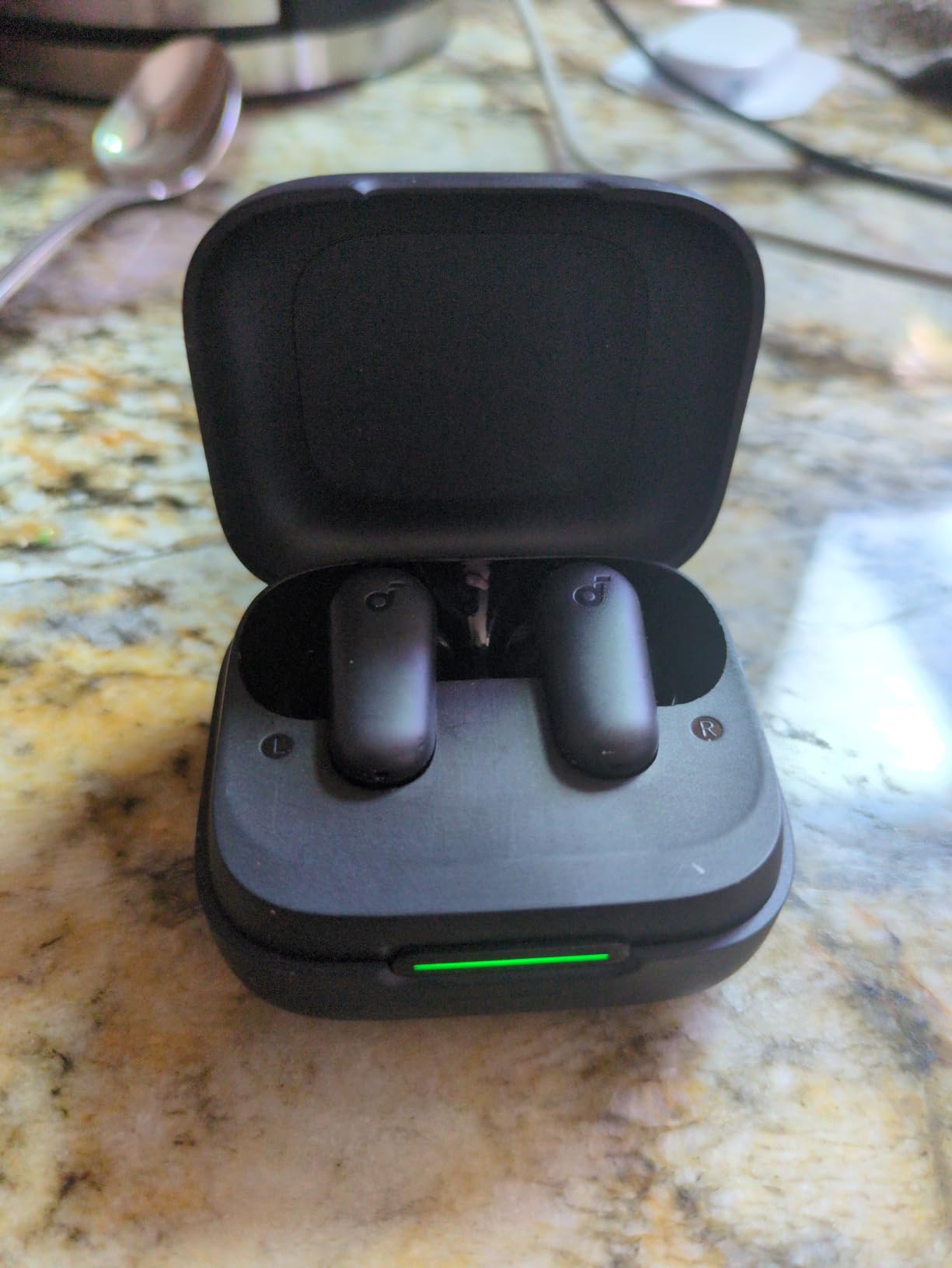 Soundcore P30i by Anker Noise Cancelling Earbuds, Hands-Free Viewing | Strong and Smart Noise Cancelling, Powerful Bass, 45H Playtime, 2-in-1 Case and Phone Stand, IP54, Bluetooth 5.4 (Blue) customer photo 1