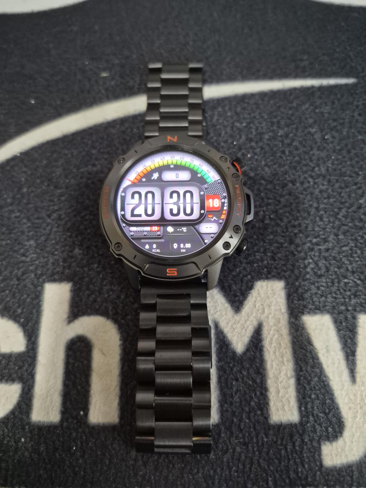 Rugged Smart Watch for Men, 5ATM Waterproof, 170+ Sports Modes, 1.43