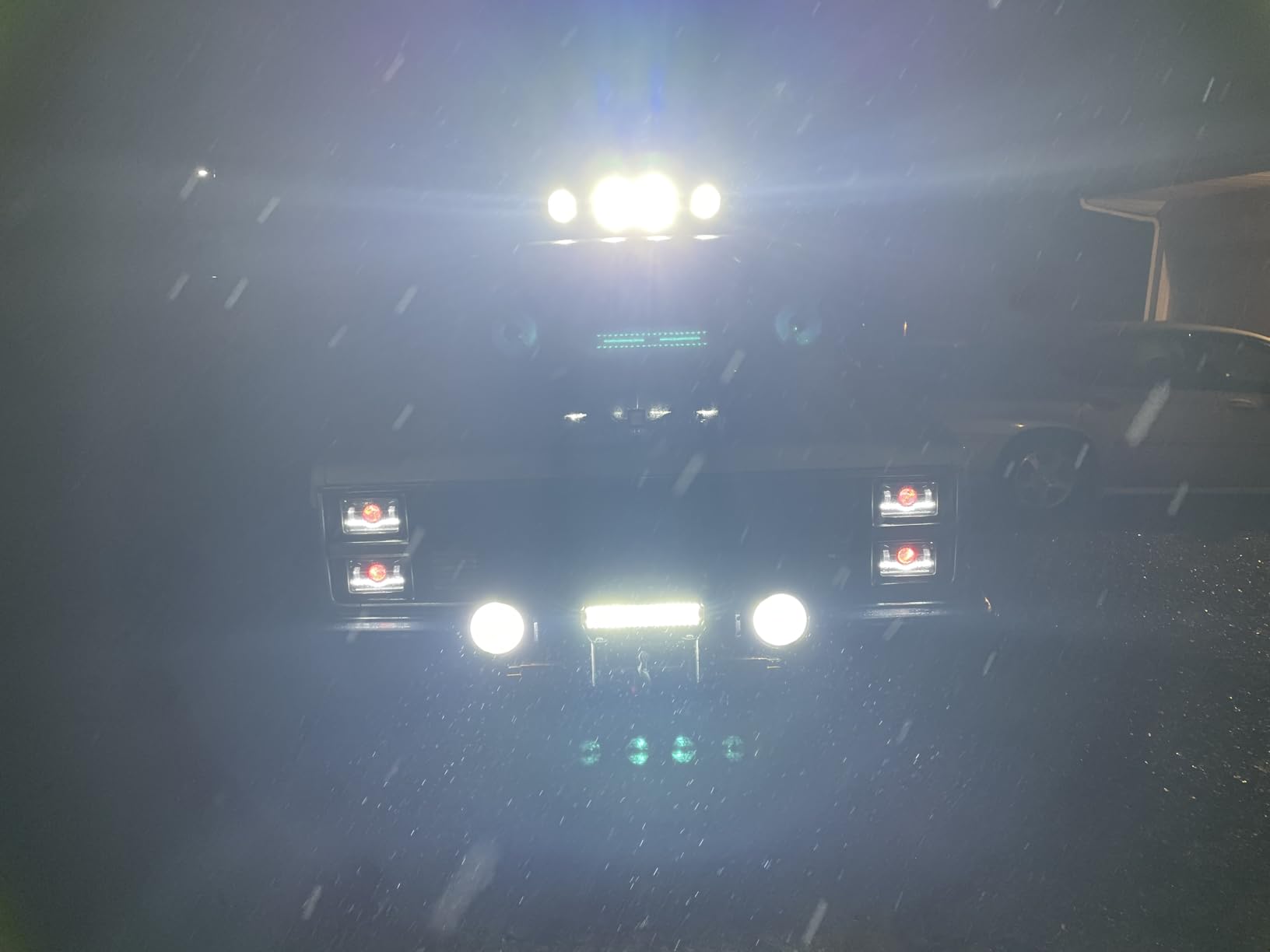 NAOEVO 12 Inch LED Light Bar with 4PCS 4 Inch LED Pod/Off Road/Fog Lights | 540W 54000LM Spot Flood Combo Off Road Lights Bar customer photo 1