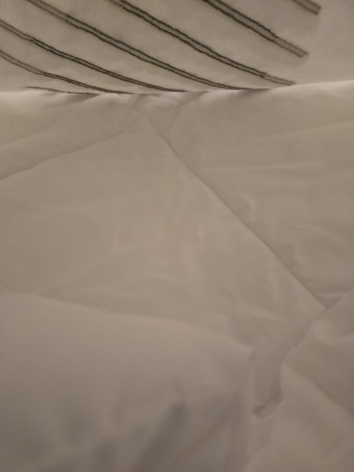 Bedsure Comforters Queen Size Duvet Insert, Quilted Down Alternative Comforter, Ultra Soft Lightweight Comforter Blanket for Bed, with 8 Tabs, Machine Washable, 88x88 in, White customer photo 1