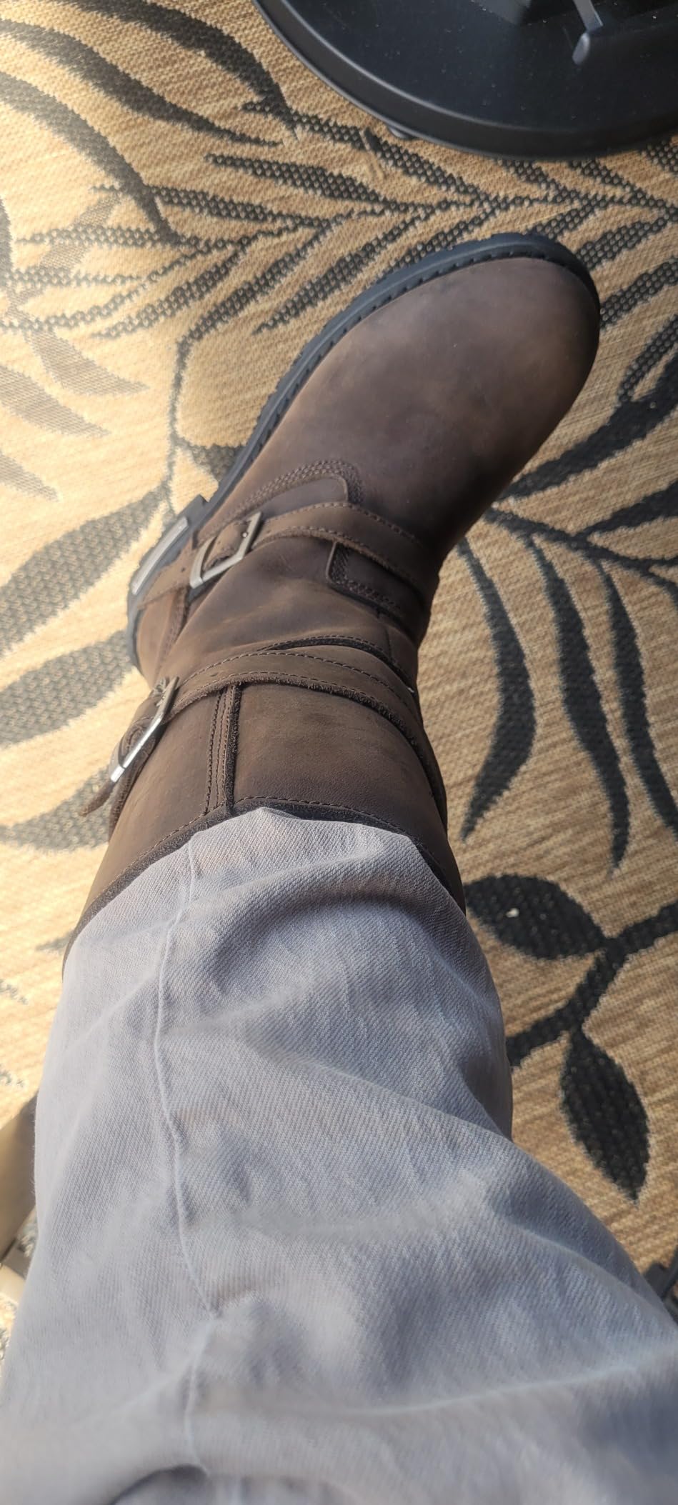 Milwaukee Leather Men’s Classic Leather Engineer Motorcycle Biker Boots customer photo 1