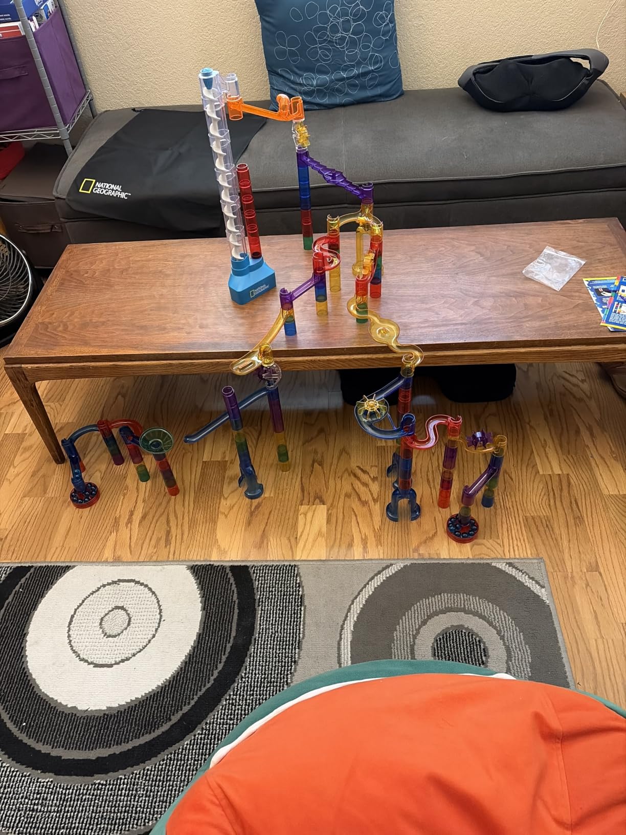 National Geographic Motorized Marble Run 150-Piece Building Set for Kids | Motorized Elevator, 30 Marbles, Storage Bag, Perpetual Motion Machine, Physics Learning, STEM Toy, Marble Maze customer photo 1