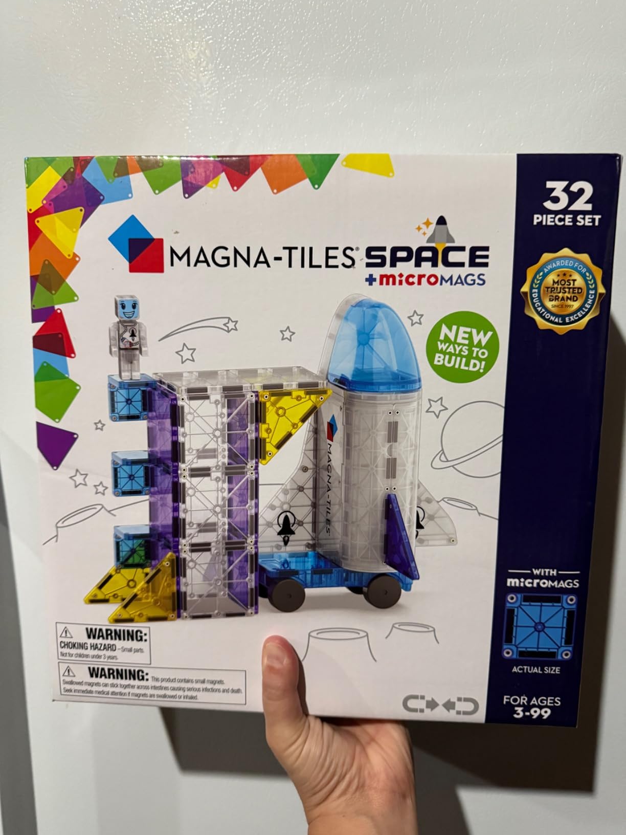Space 32-Piece Magnetic Construction Set, The Original Magnetic Building Brand customer photo 1