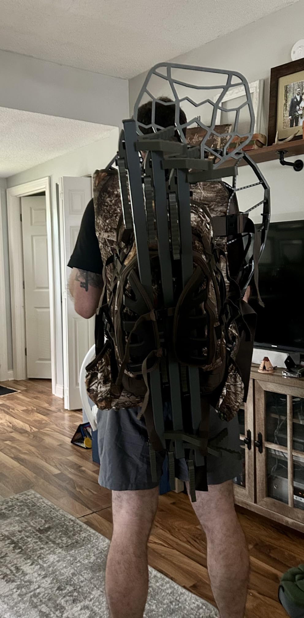 XOP 34 Inch Aluminum Climbing Sticks for Hunting - 3 Pack | Tree Steps for Hunting Treestands - Storm Grey w/XOP Green Steps customer photo 1