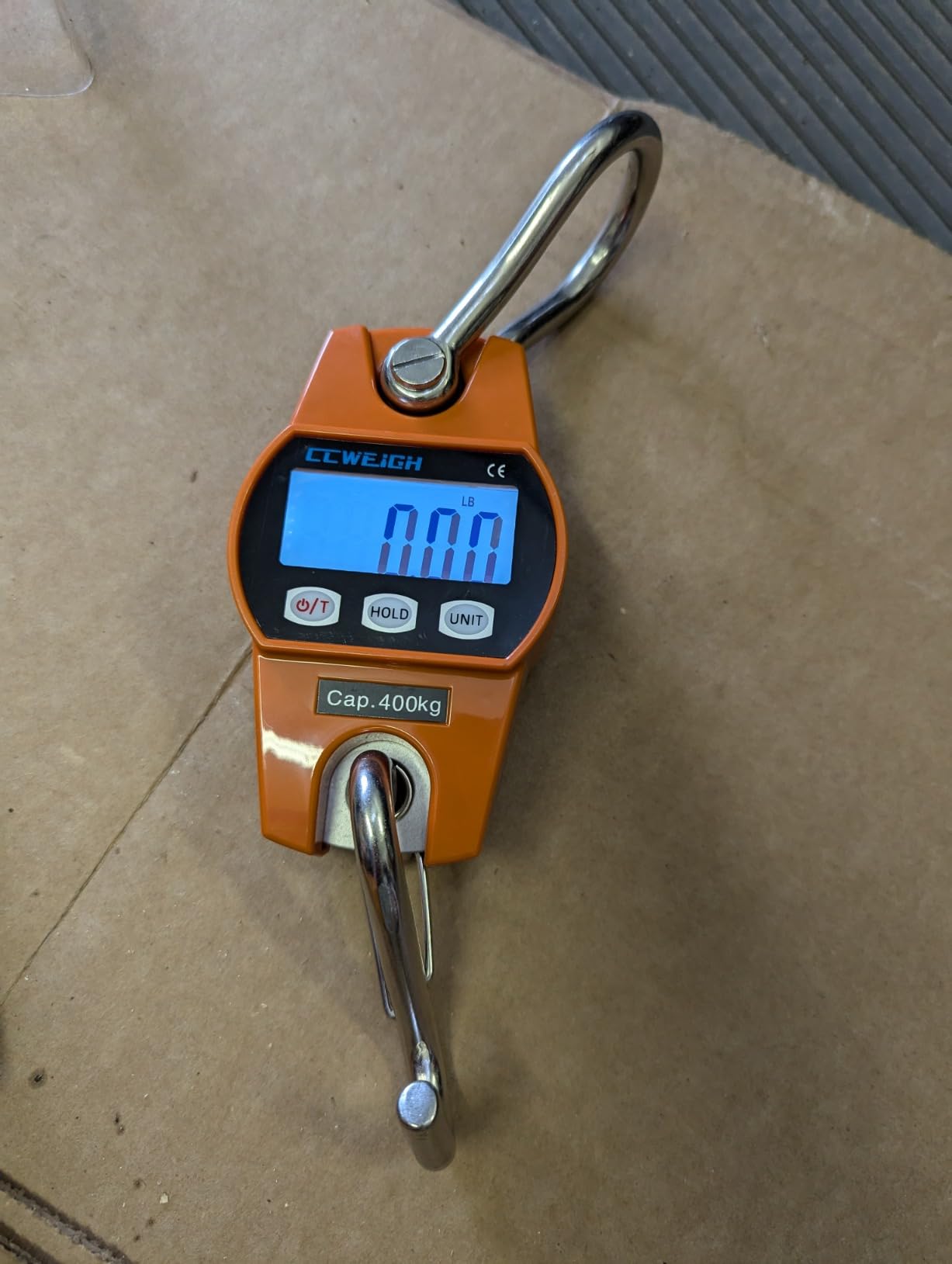 Hanging Scale Handheld 880lb/400kg Crane Scale Luggage Scale, with ABS Plastic case & Big LCD Display, Portable Digital Mini Crane Scale Fishing Scale, for Gym, Hunting, Travelling customer photo 2