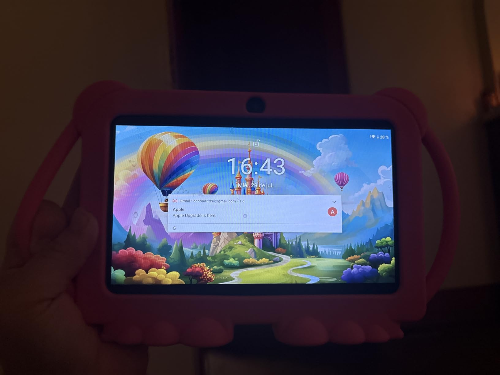 PEICHENG Kids Tablet 7 inch Android 12.0 for Toddler, 4GB RAM 32GB ROM, Parental Control, Shockproof Case for Educational Games, Pink customer photo 1