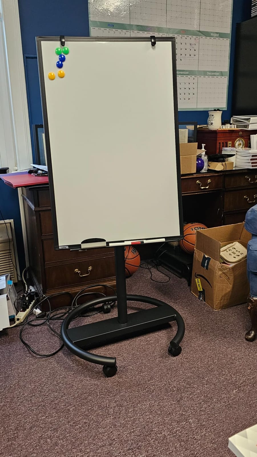 Tankee Mobile Whiteboard, 36x24 Inches Magnetic Dry Erase Board on Wheels | Height Adjustable, Magnetic Surface, Dry Erase, With Wheels, Good for Classroom, Office, School, Home, Homeschooling, Teacher customer photo 1