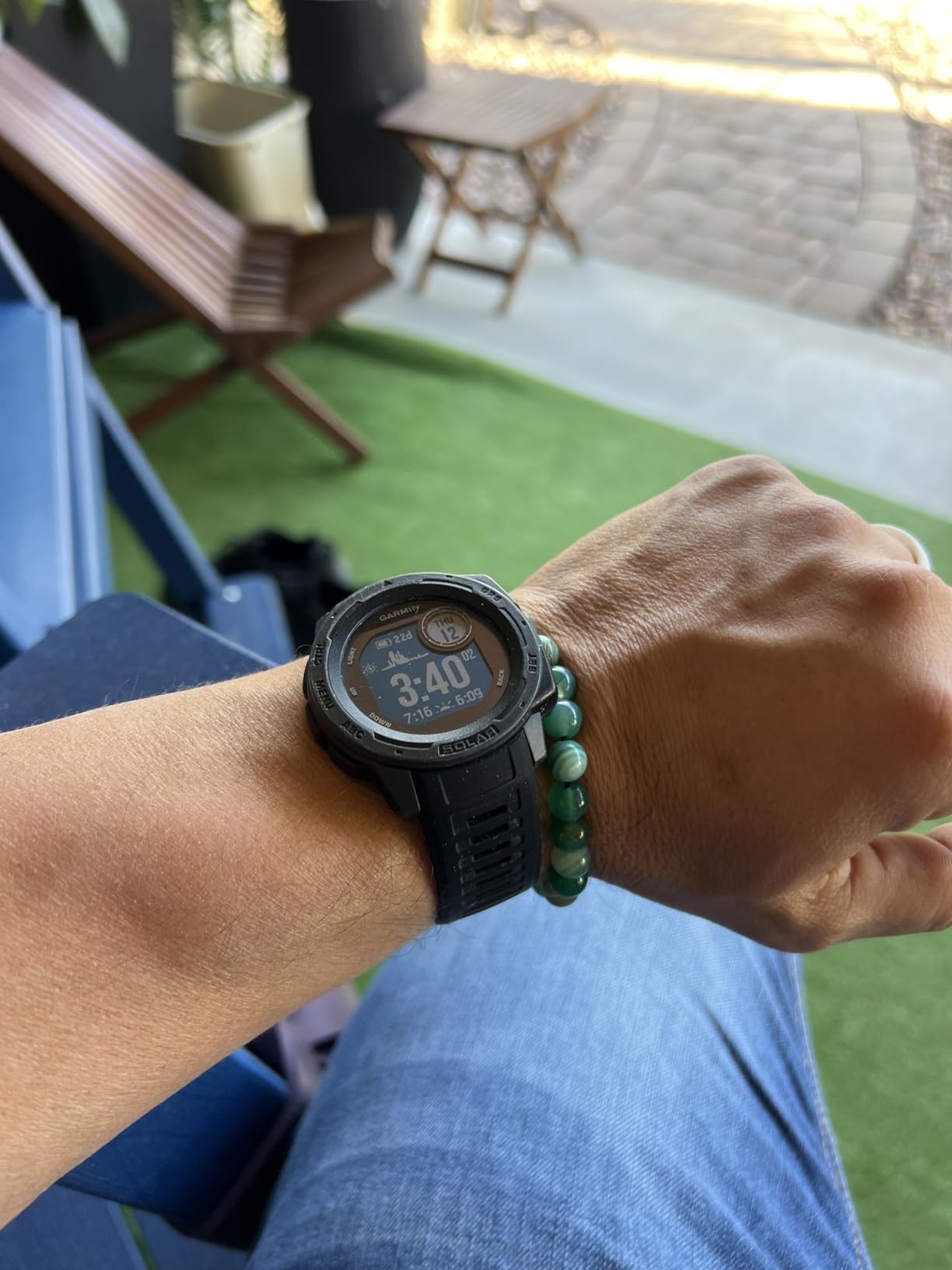 Compatible with Garmin Instinct Watch Bands Replacement, 22mm Soft Silicone Sport Strap Compatible with Garmin Instinct Band/Instinct 2 Watch Band/Solar/Tactical Smartwatch-Black Watch Band customer photo 2