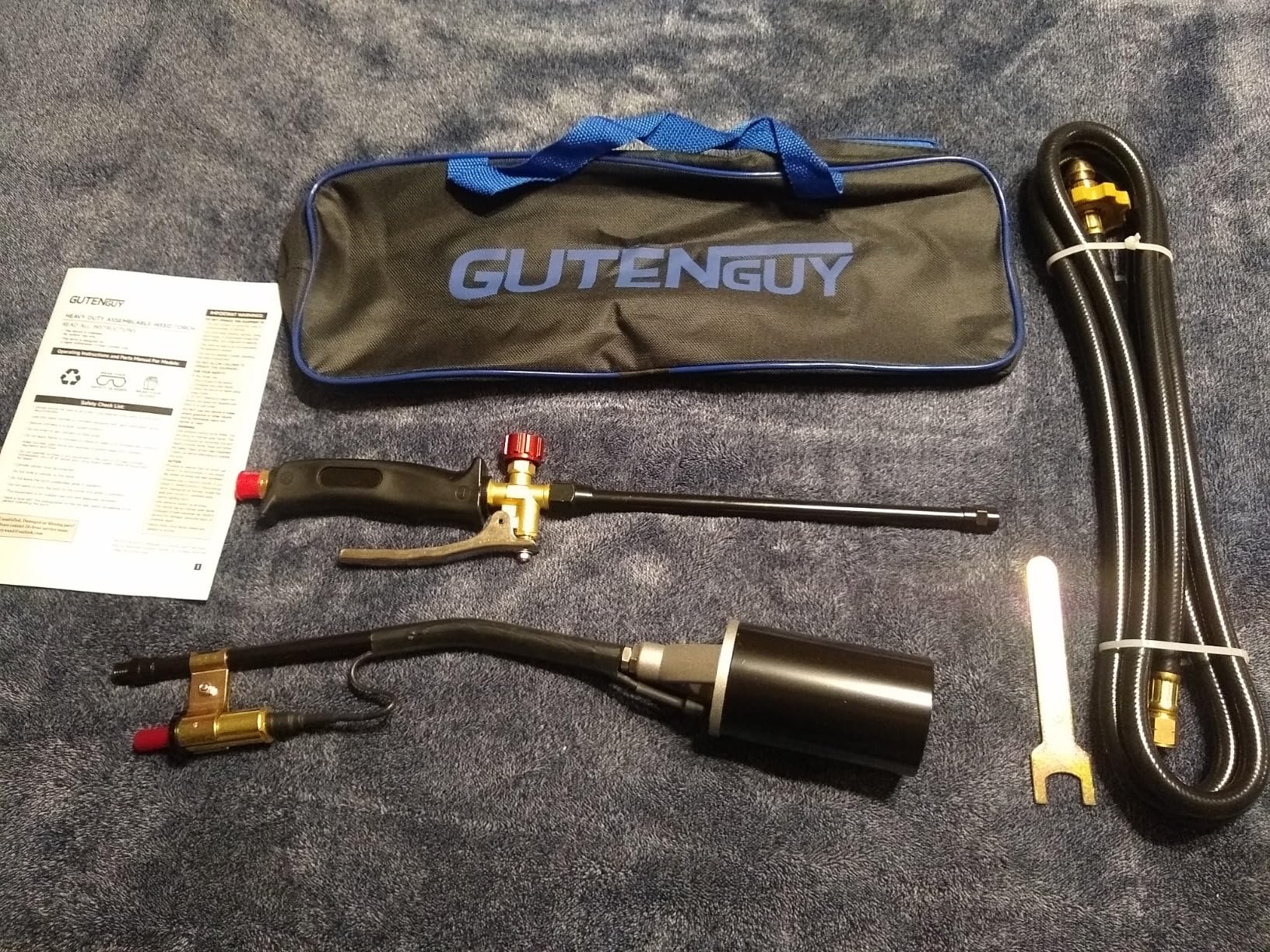 ARTFLAMM Propane Torch Weed Burner Kit with Storage Bag, Torch Gun for Outside with 10 FT Hose, Self Igniter Weed Flame Torch for Fire Pit, Roofing, Melting Snow and Ice customer photo 1