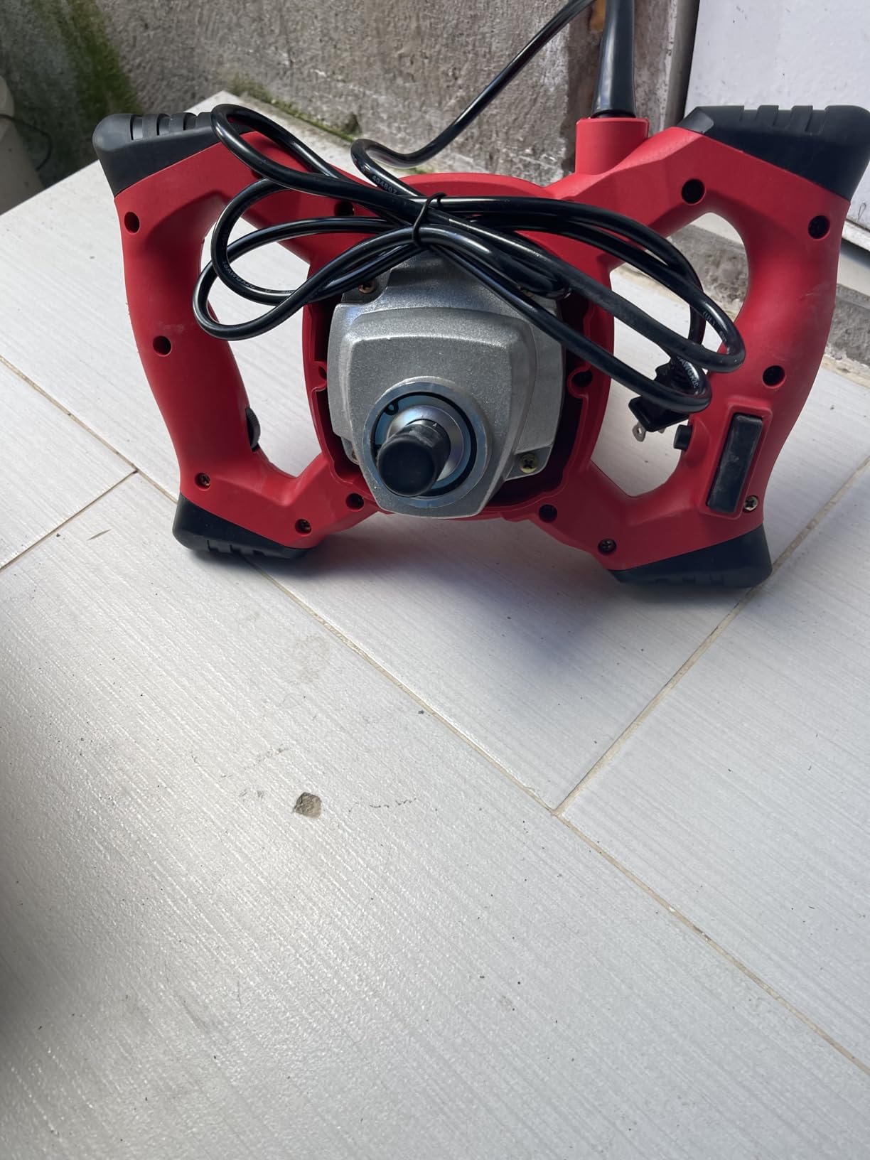 Cement Mixer 2300W, Handheld Electric Concrete Mixer with 6 Adjustable Speed, 110V Portable Mud Mixer Paint Mixer for Mortar Grout Plaster Thinset Fodder Stirring Tool customer photo 1