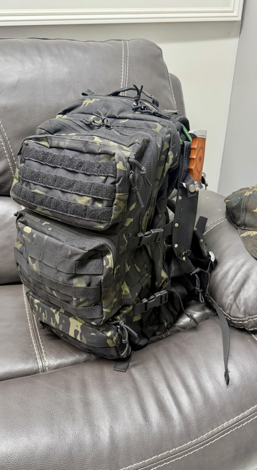 50L Military Tactical Backpack Large Day Backpack for Men Molle Army 3 Days Assault Pack Bug Out Bag Water Resistant and Heavy Duty Hiking Treeking Rucksack - Black customer photo 2
