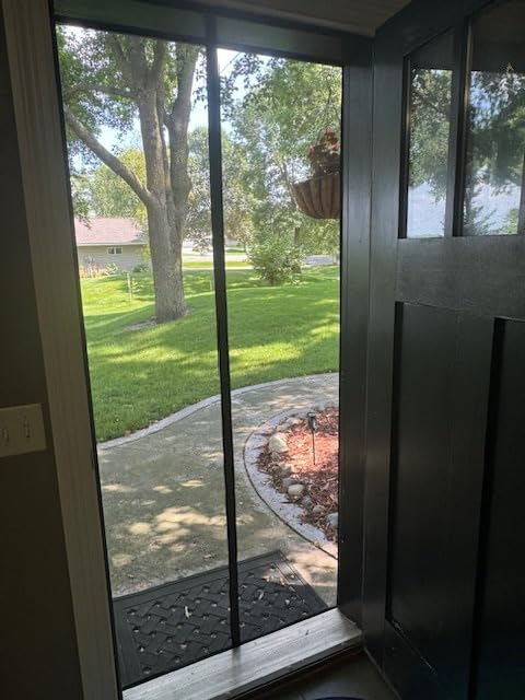 Heavy Duty Garage Door Screen for 2 Cars, Fits Door Size 16x7FT, Magnetic Fiberglass Garage Screen Door with Reinforced Mesh, Self Sealing, Easy Install, Fresh Air Flow, Pet and Kid Friendly customer photo 1