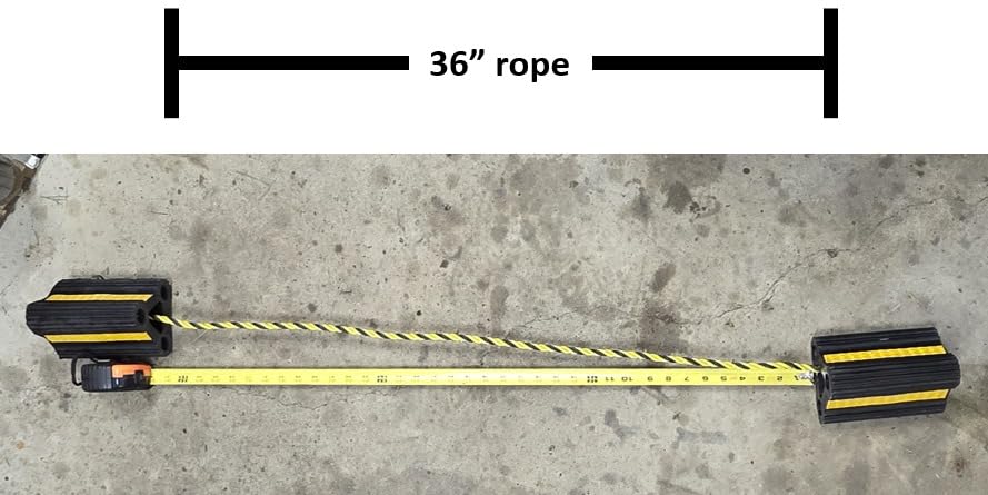Wheel Chock for RV Trailer Camper Truck Car 2pair 4pack with Rope | Versatile Rubber Chocks Block Stopper for Tire with Reflective Strips, Utility Boat Travel Trailer Camper RV Accessories Must customer photo 2