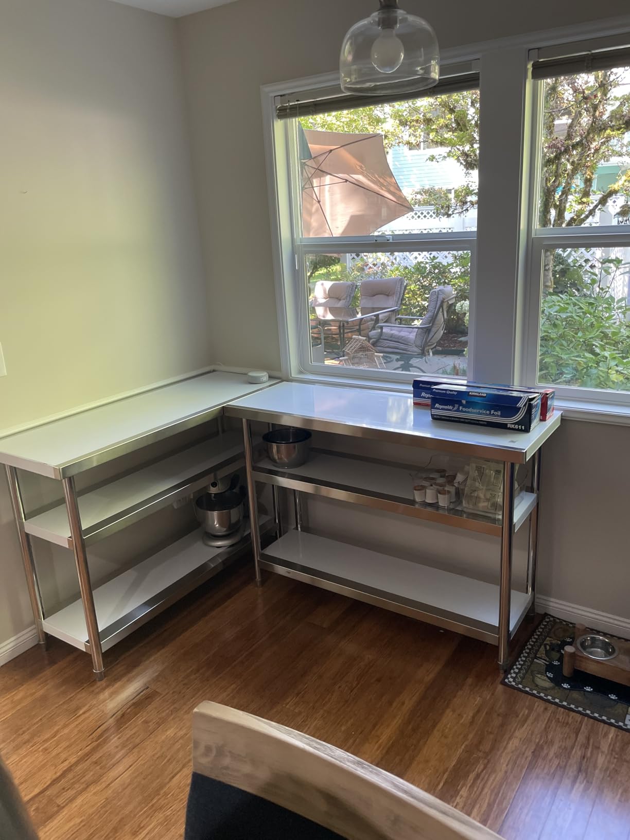 VEVOR Stainless Steel Food Prep Table, 18 x 36 x 34 Inch Commercial Kitchen Worktable, with 2 Adjustable Undershelf, Heavy Duty Prep Metal Work Table for BBQ, Kitchen, Home, and Garage customer photo 2