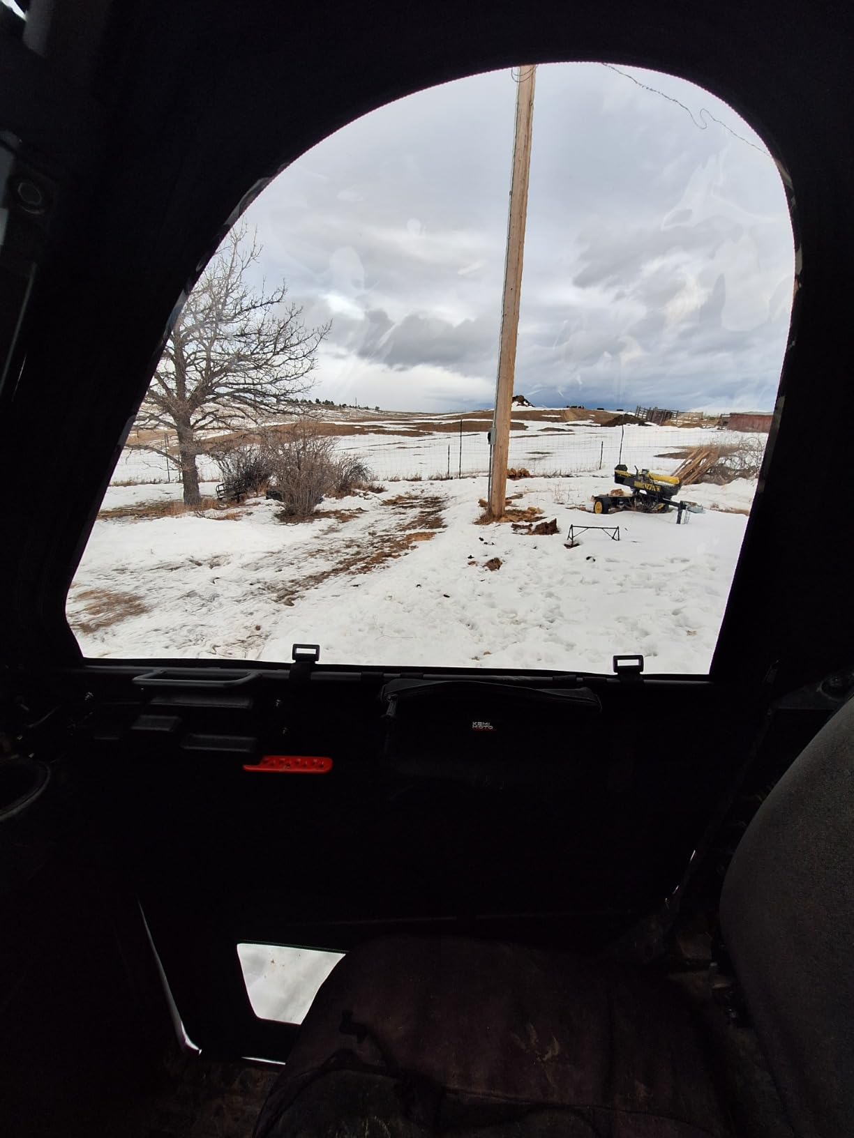 KEMIMOTO UTV Doors with Steel Frame Compatible with Polaris Ranger 1000 | XP1000 2020-2026, Waterproof Tear-Resistant Embossed PVC Oxford Fabric Cab Enclosure Upper Window Replace #2882902 customer photo 2