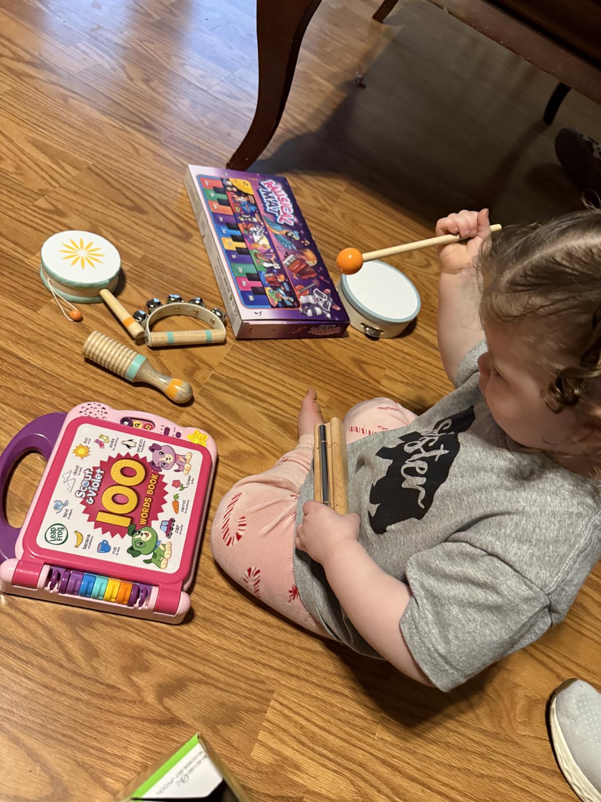 Toddlers Musical Instruments-Baby Montessori Wooden Toys for 18 Month+ | Kids Percussion Instruments Musical Toy for Preschool Kids,Christmas Birthday Gift for Baby Boys Girls customer photo 1