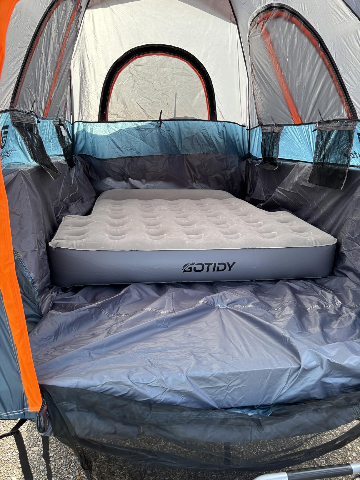 Umbrauto Truck Bed Tent with Awning: 5.5-5.8FT PU3000mm Waterproof Tailgate Pickup Truck Tents, Easy Set-up for 2 Person, Fits Full Size Short Bed, Chevy, Dodge, Ford, GMC, Green customer photo 1