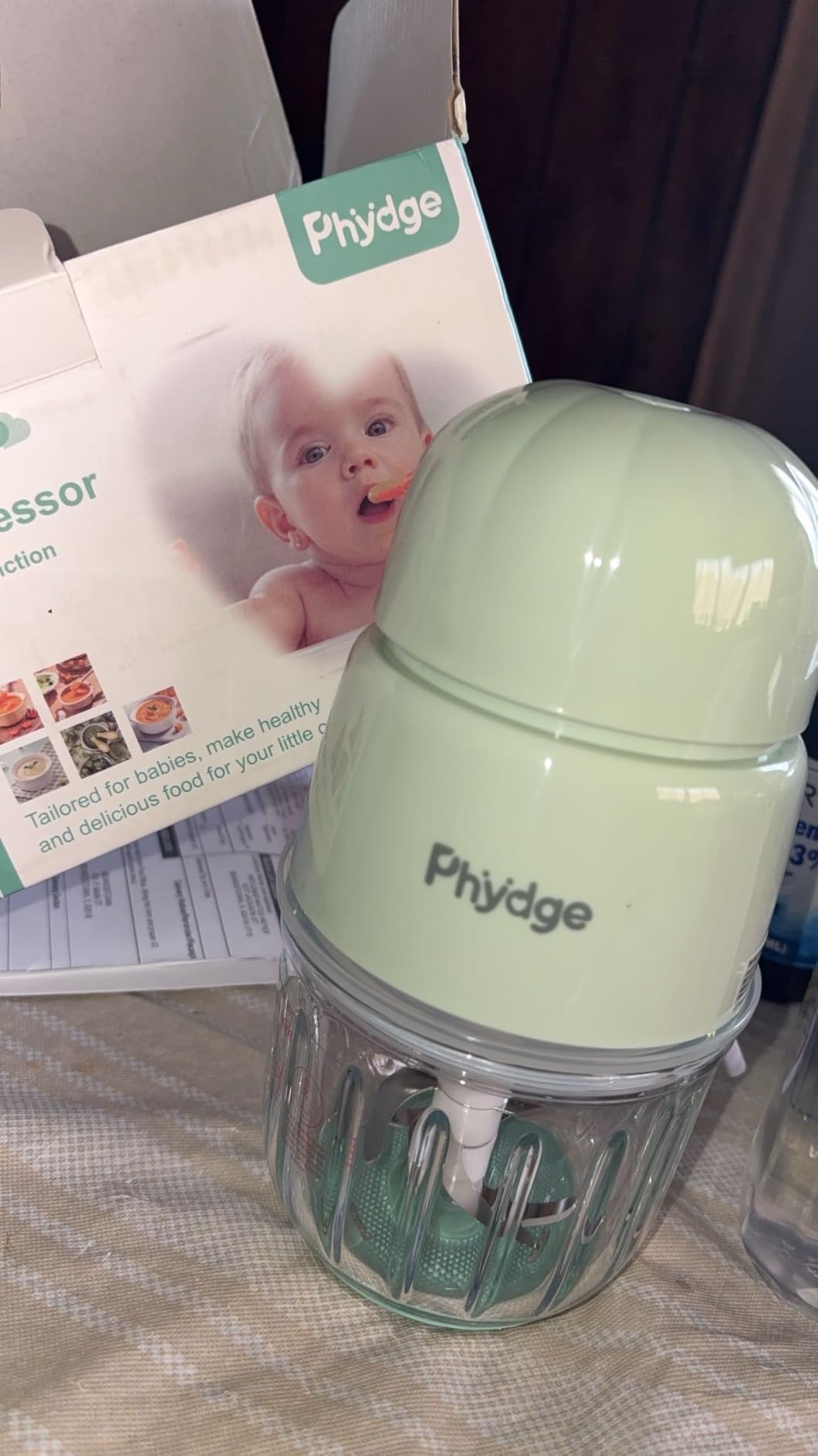 Baby Food Maker for Baby Puree Foods Fruit Vegetable Meat | 10oz Baby Food Blender,10-Second Quick Soft Food Prep for Baby,Food Processor for Fruit,Vegetable,Meat,Easy to Clean customer photo 1